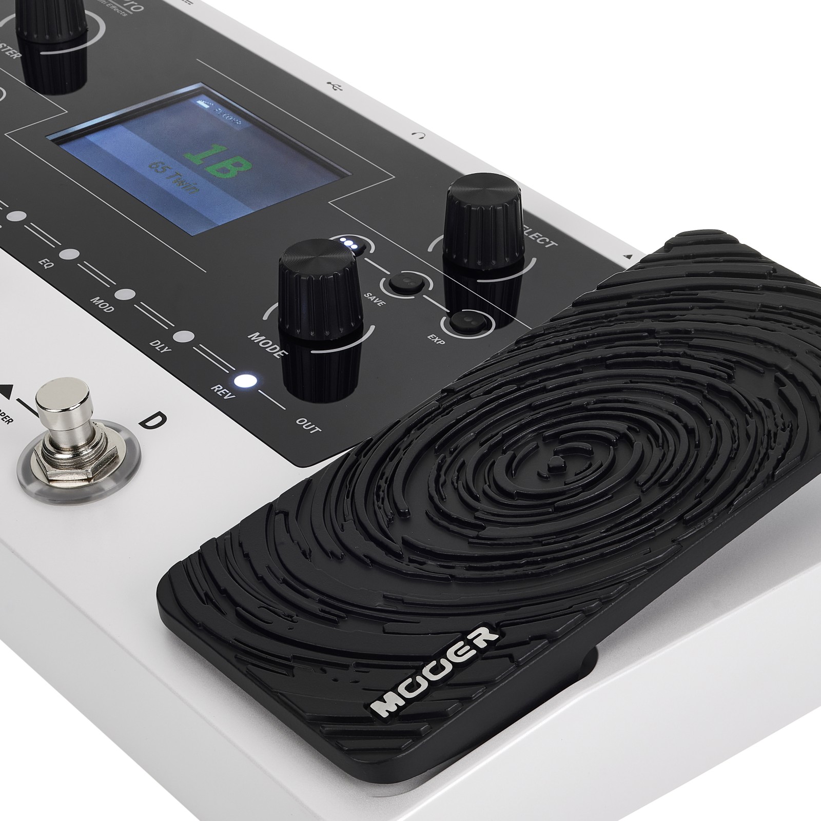 Foot pedal of the Mooer GE150 PRO