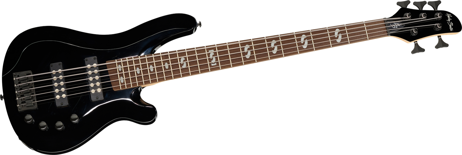 Harley Benton B-550 Black Progressive Series 5-Saiter E-Bass