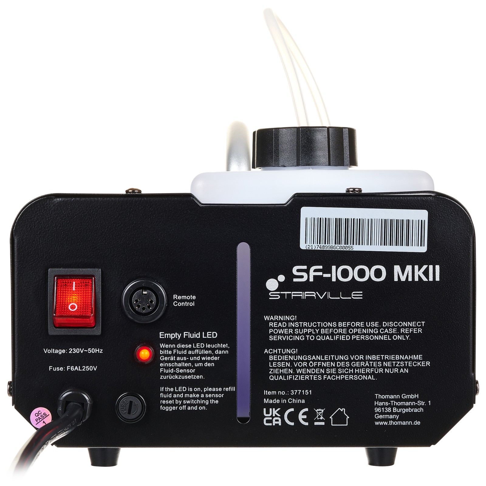 Stairville SF-1000 MKII Fog Machine 1200W in der Seitenansicht
