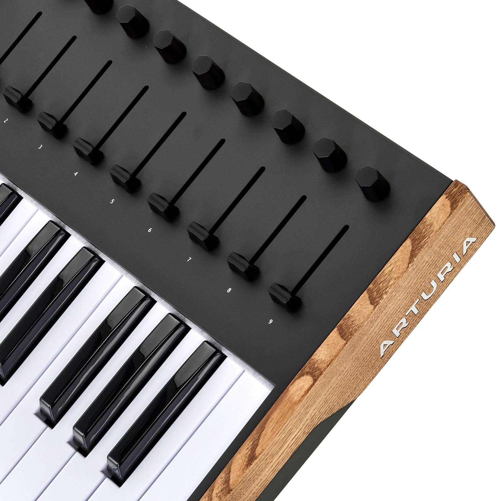 Bedienoberfläche des Arturia KeyLab 49 mk3 Black MIDI-Keyboards