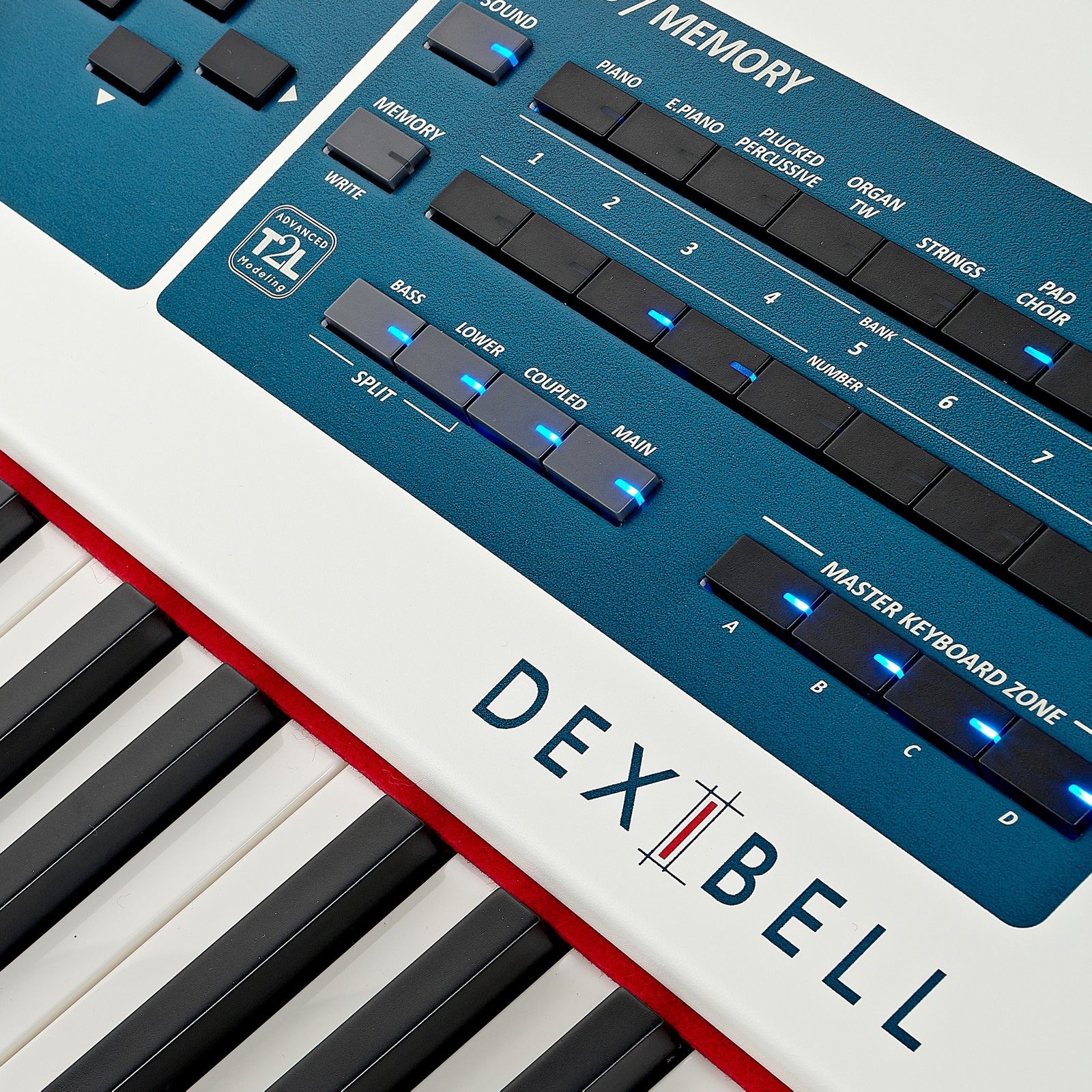 Top of the Dexibell Vivo S4 stage piano housing