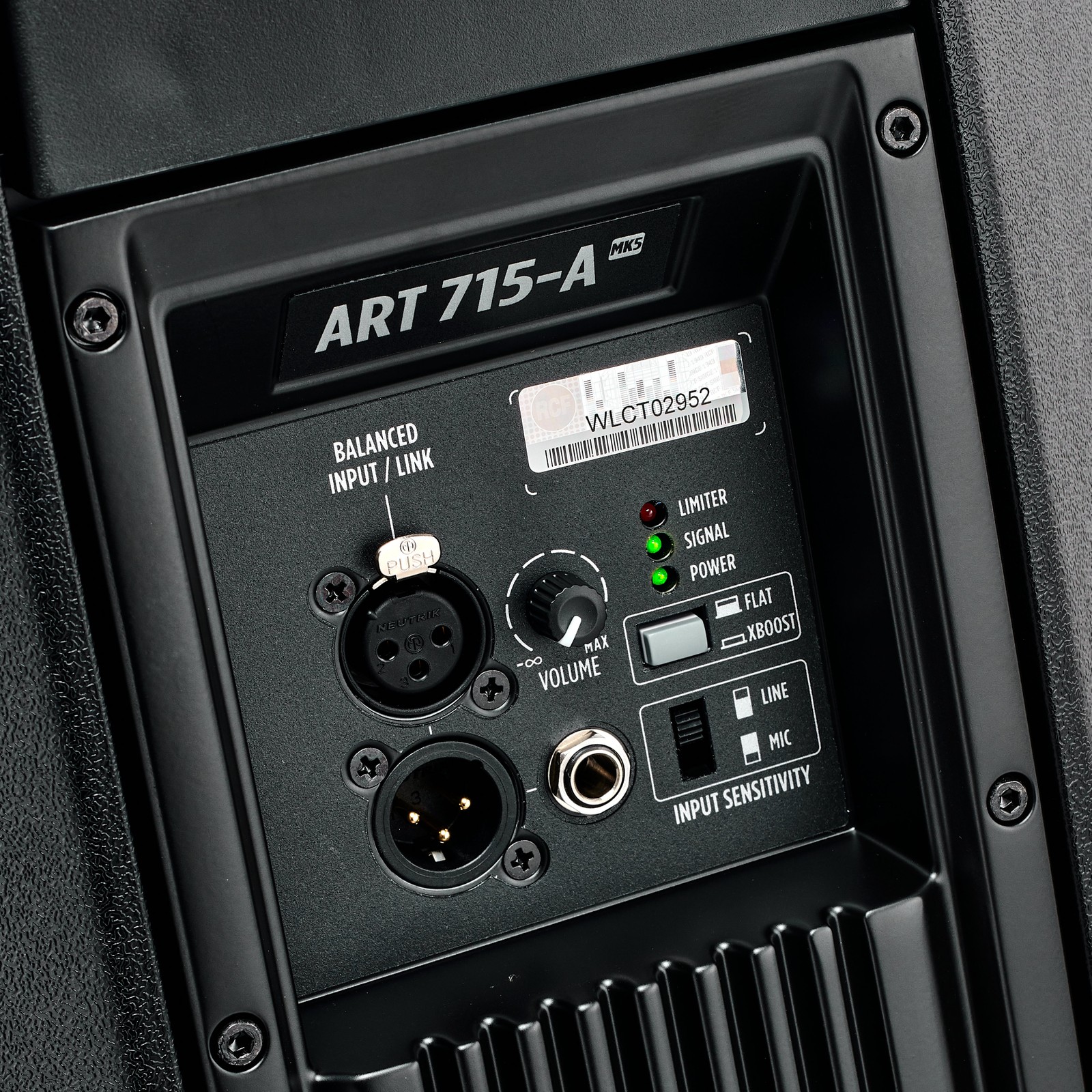 Bedienelemente des RCF ART 715-A MK V Lautsprechers