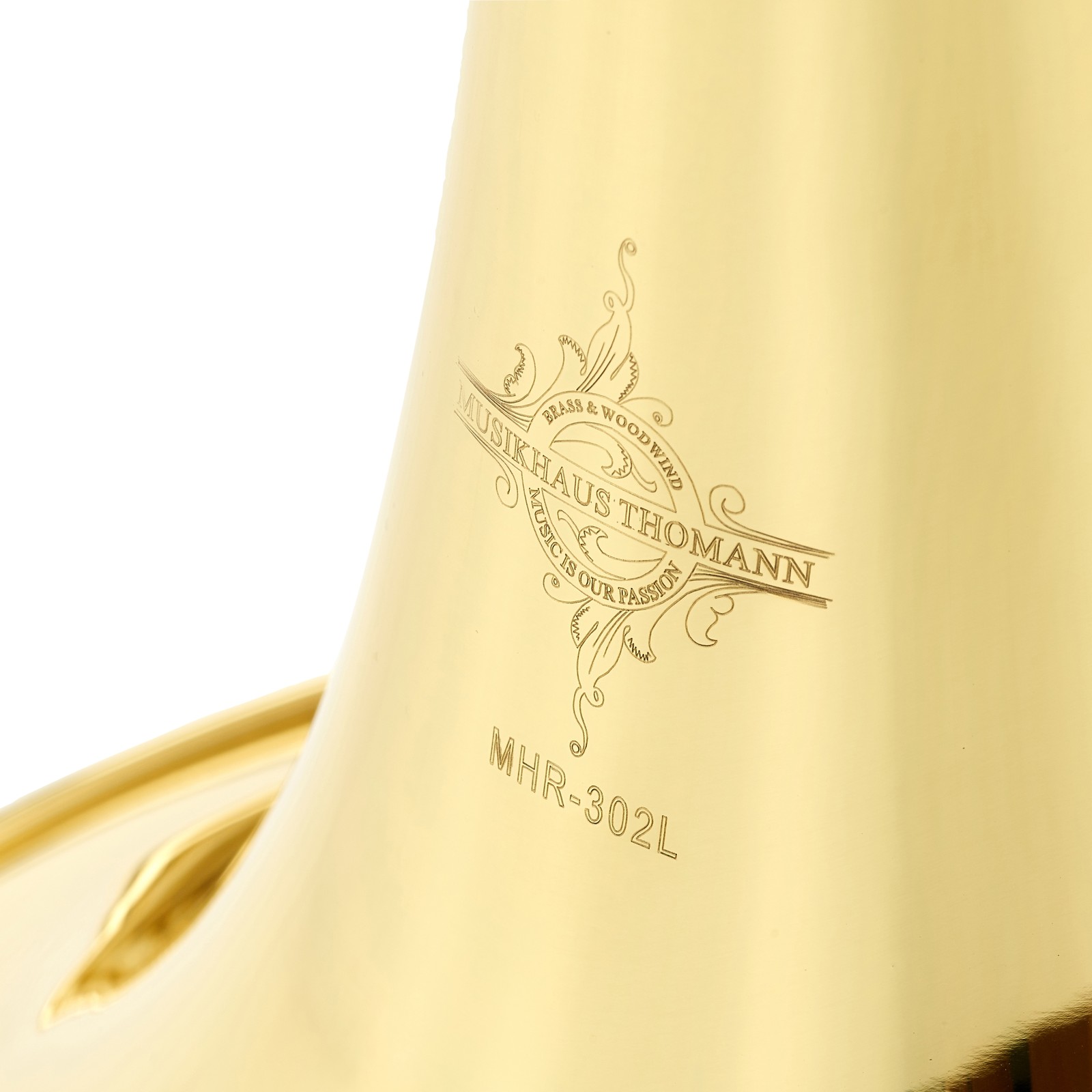 Schallbecher des Thomann MHR-302 L French Horn mit Gravur