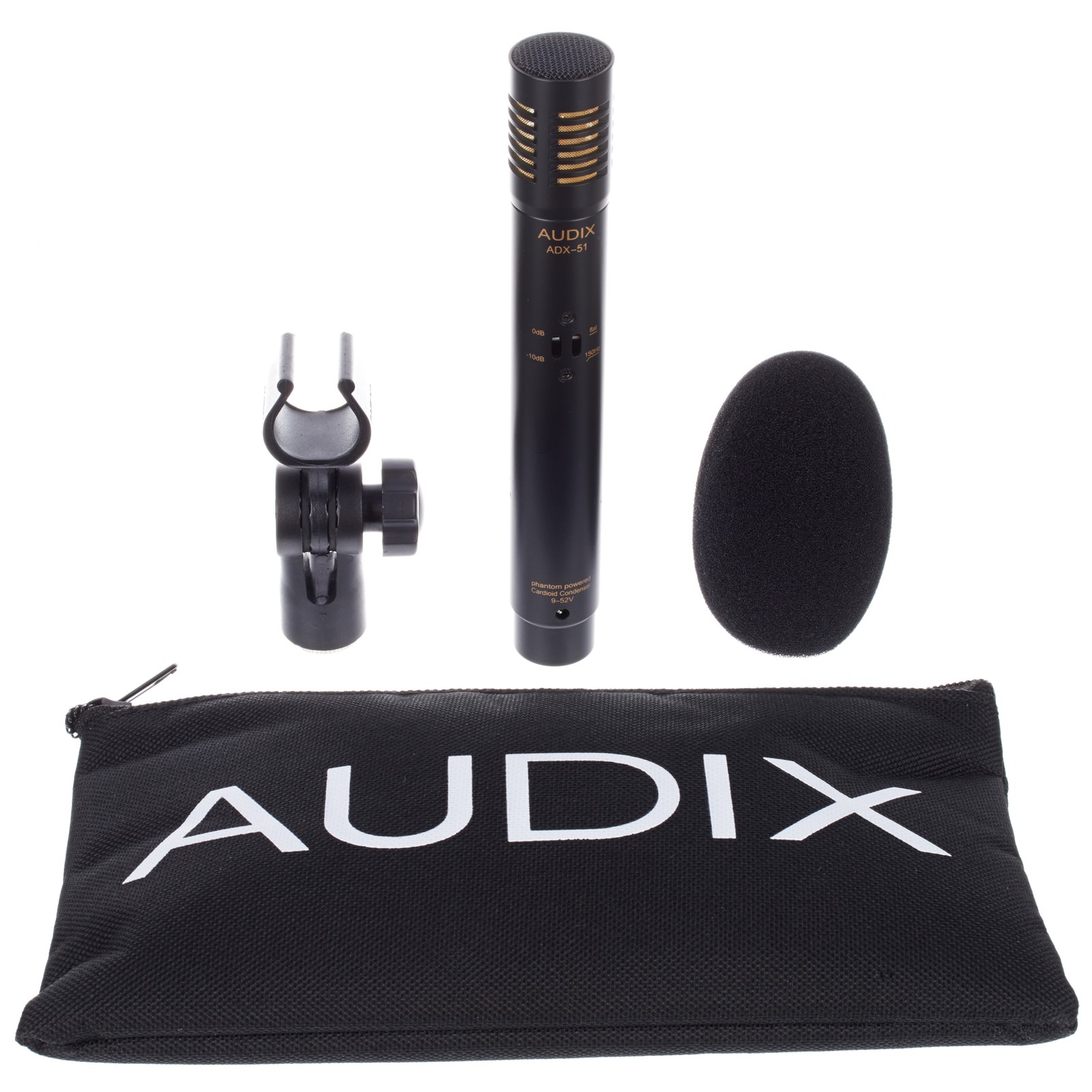 Microphone Audix ADX 51 pour prise de son overhead avec accessoires