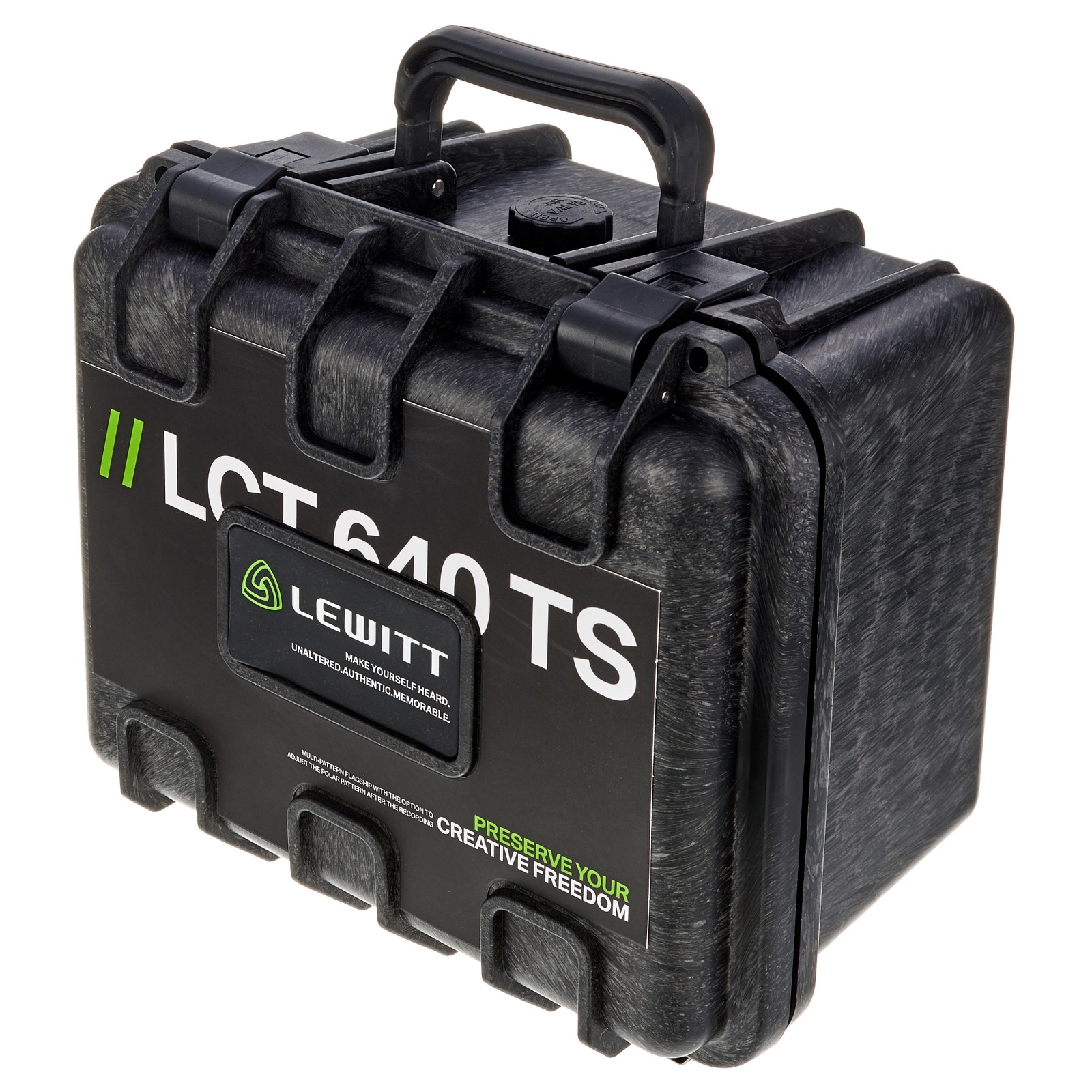 Carrying case for the Lewitt LCT 640 TS large-diaphragm condenser microphone