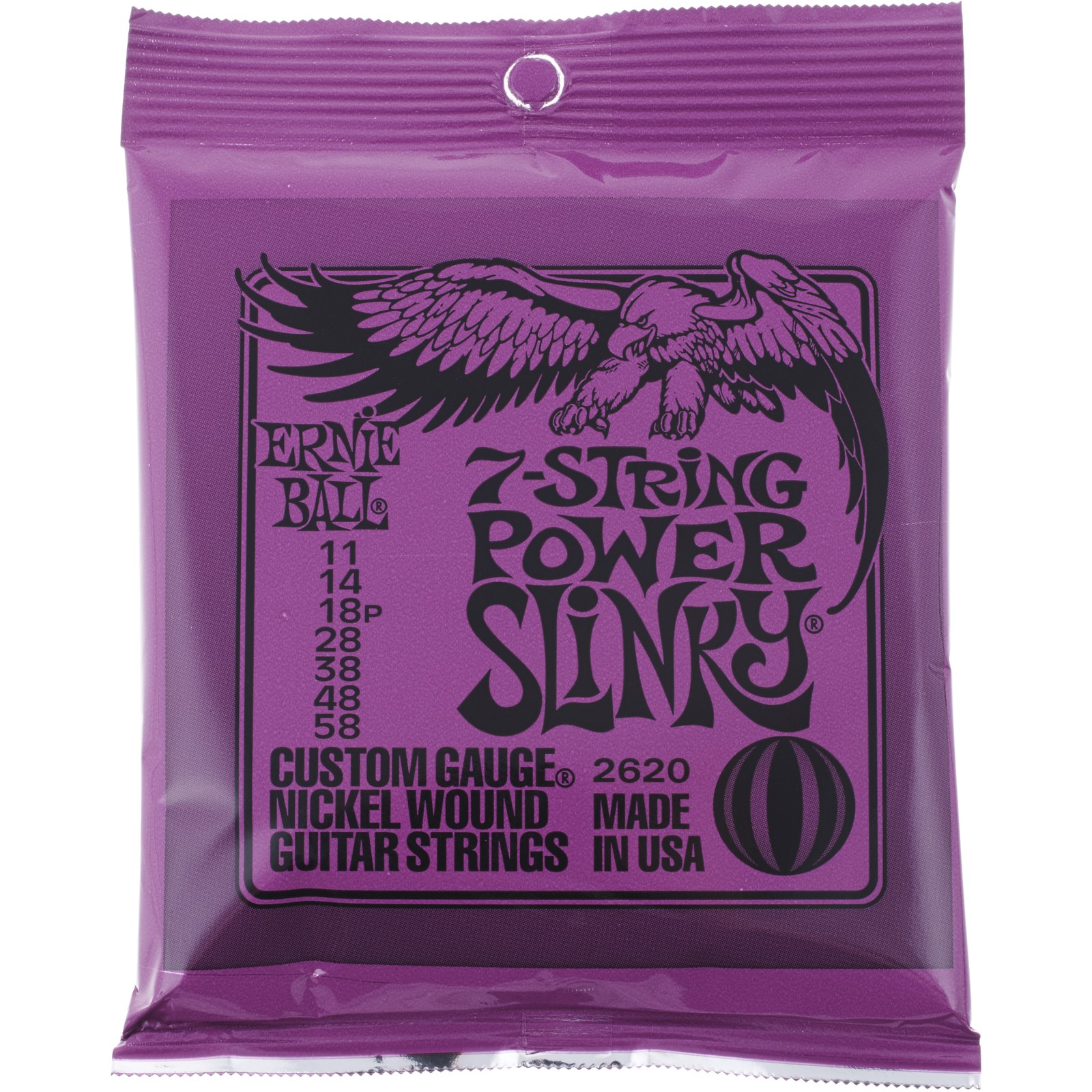 Ernie Ball 2620 String Set For 7-String Electric Guitar