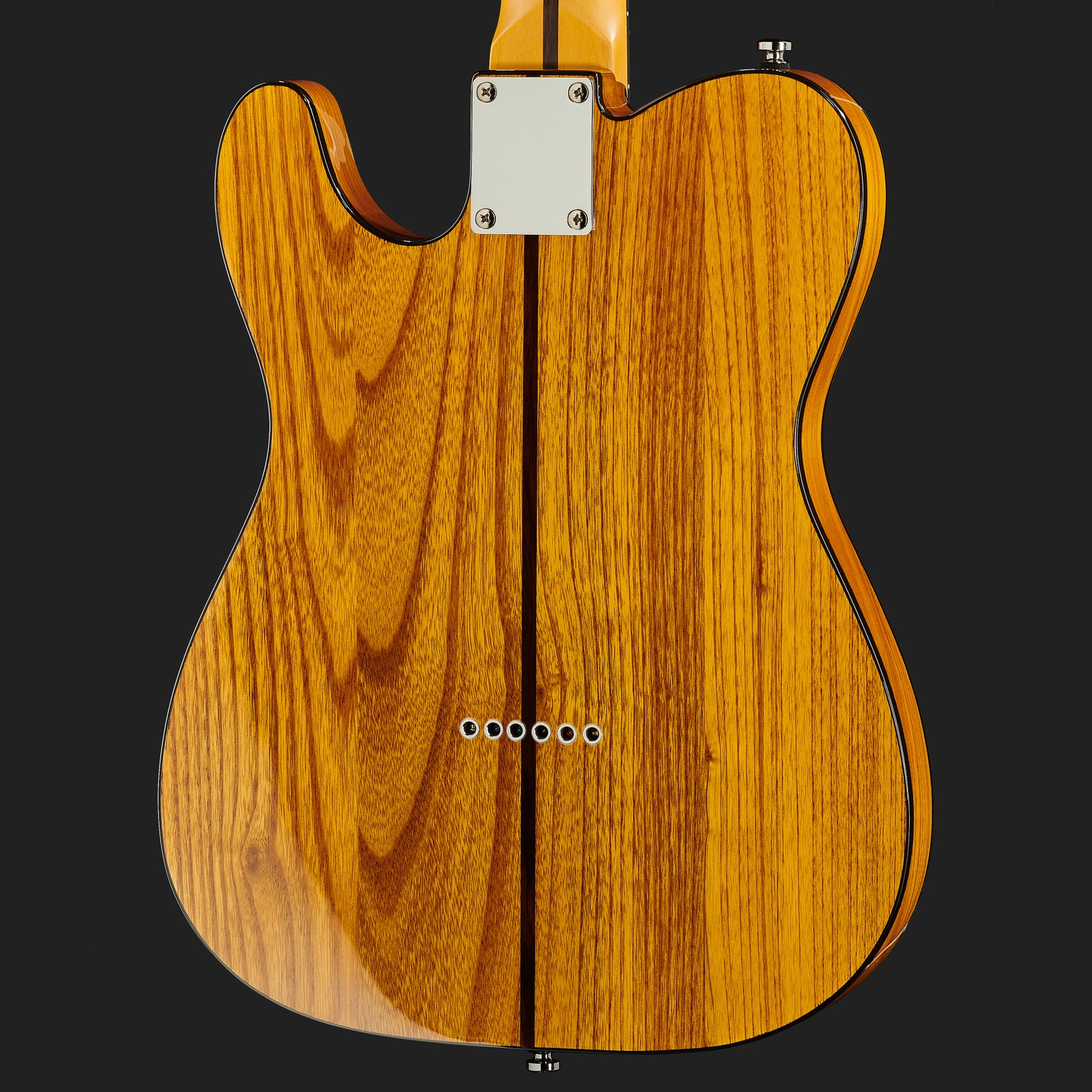 body of the Harley Benton TE-80 NT Deluxe Series Electric Guitar - back view