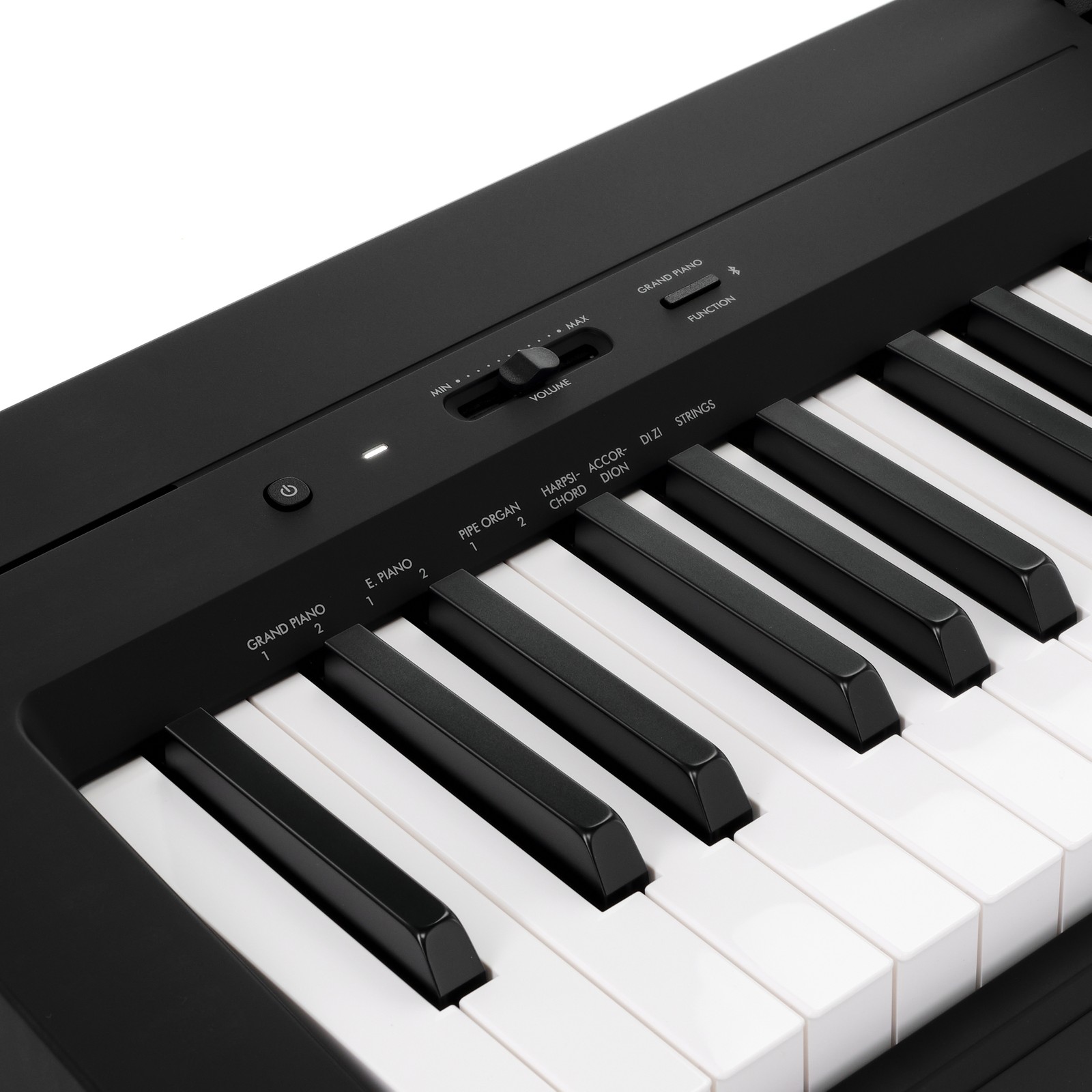 Bedienelemente des Yamaha P-145 B BT Stage Pianos