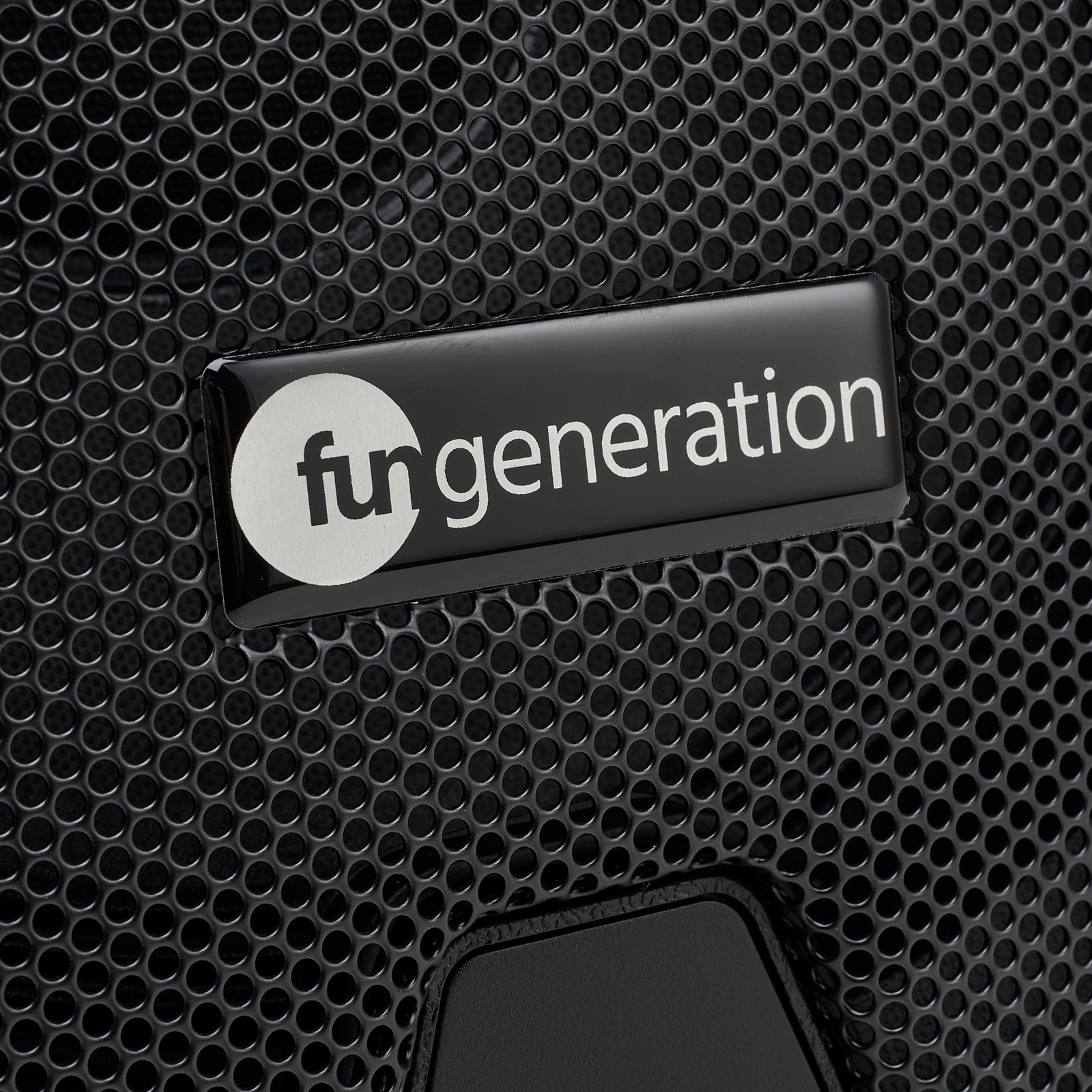 Fun Generation Logo an der BP 112 A, Batteriebetriebene aktive 2-Wege-Box