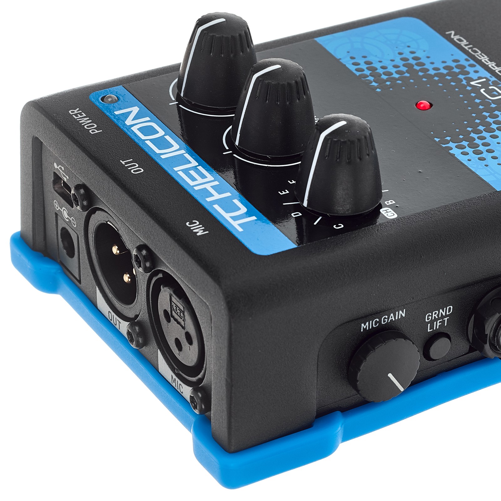 Collegamenti del processore vocale a pedale TC Helicon Voice Tone C1