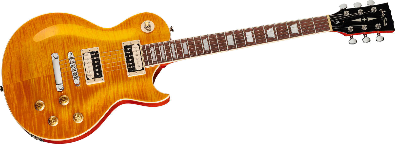 Electric guitar: Harley Benton SC-550Plus EMG PAF, front view