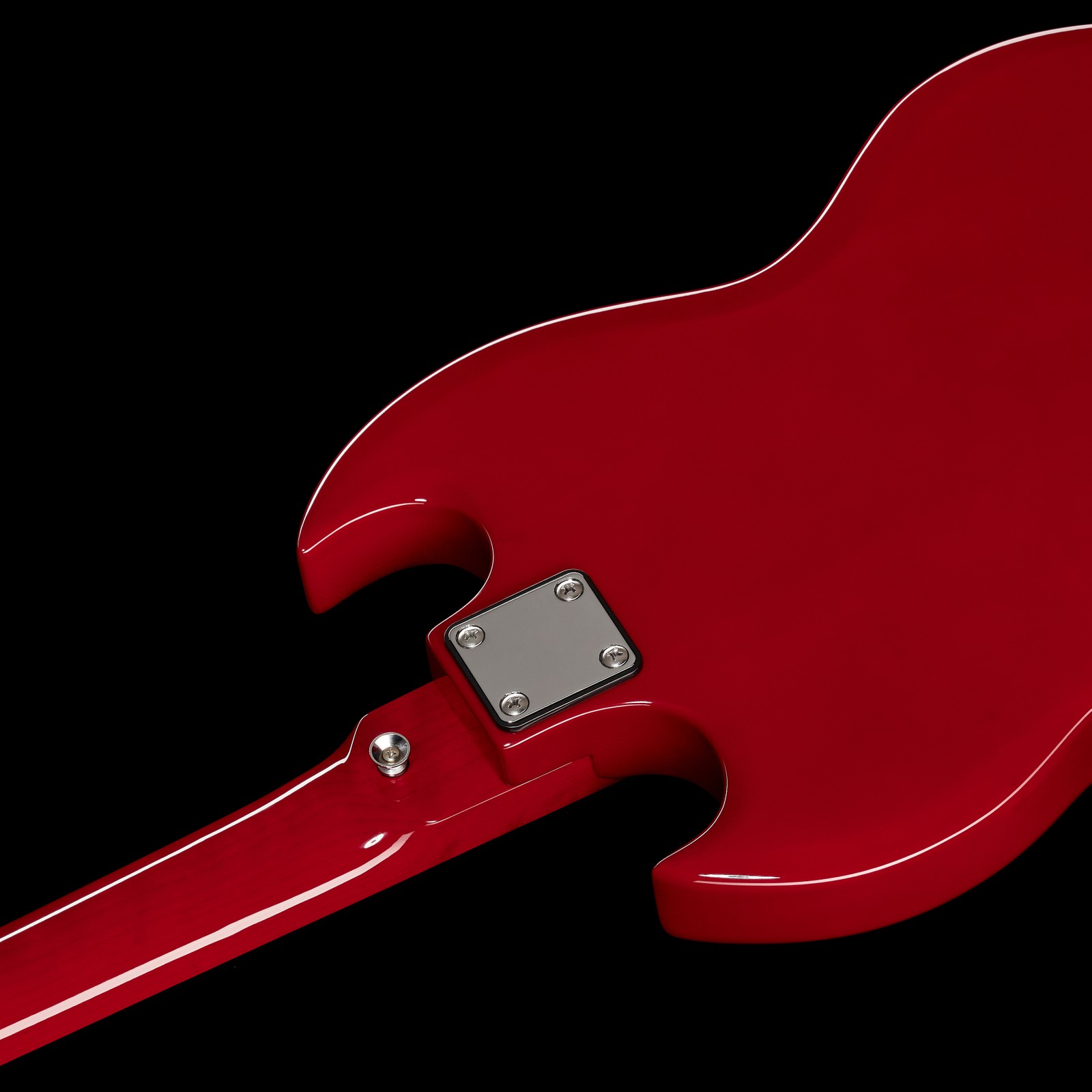 Halsübergang der Harley Benton DC-200 CH Student Series E-Gitarre