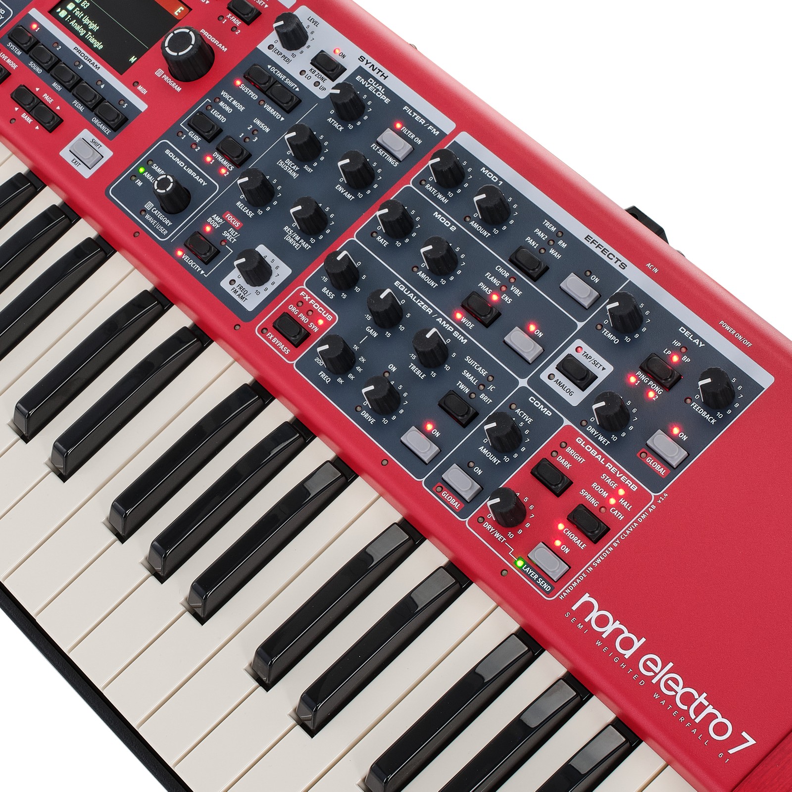 Bedienelemente des Clavia Nord Electro 7 61