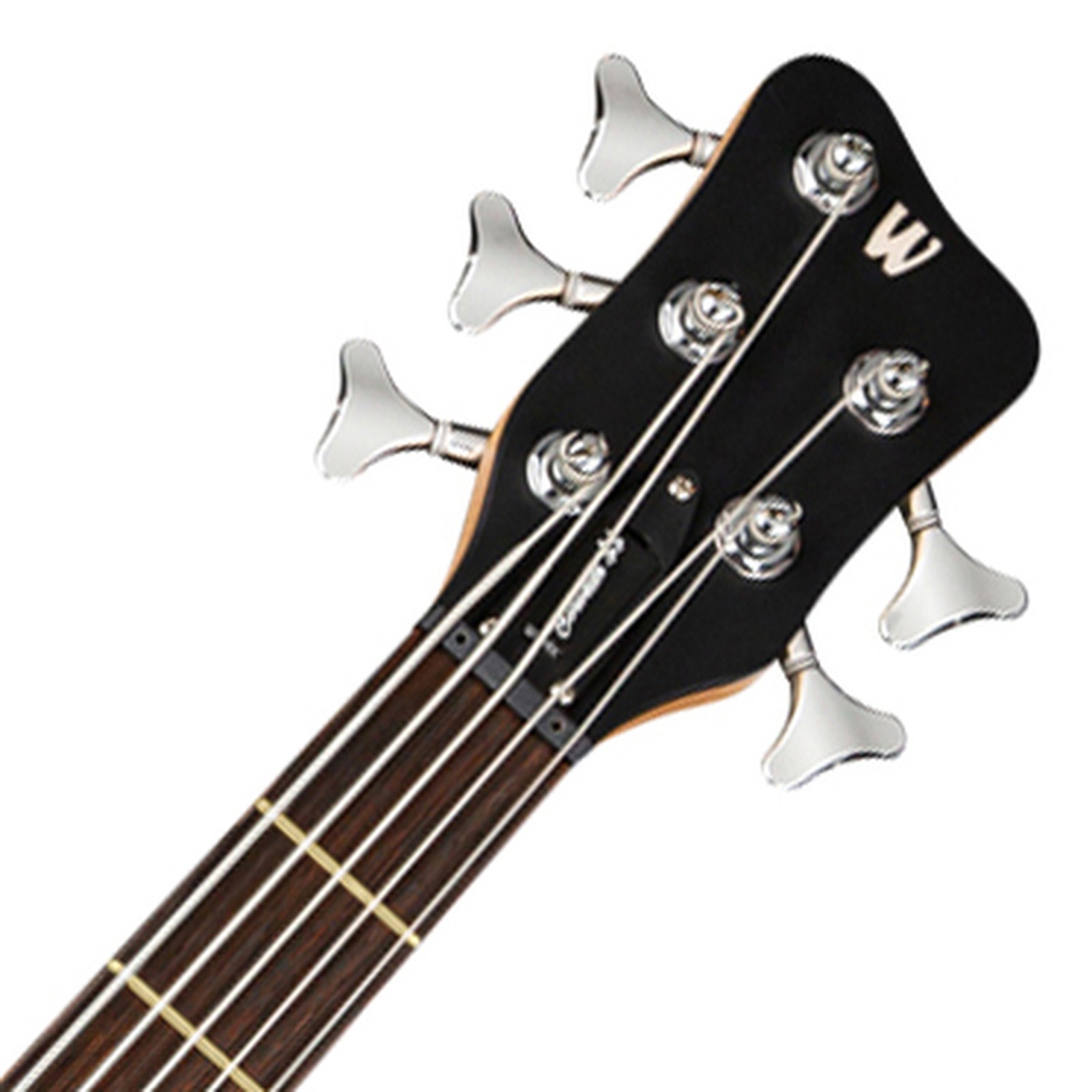 Warwick Logo an der Kopfplatte des RB Corvette $$ 5 NB TS 5-Saiter E-Bass