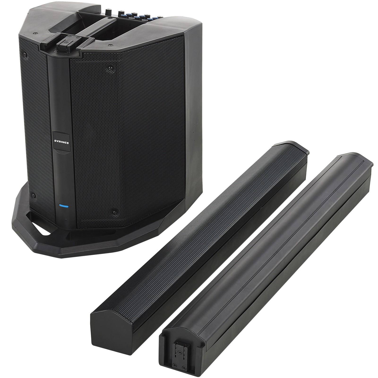 Individual parts of the Syrincs D8 Column loudspeaker system