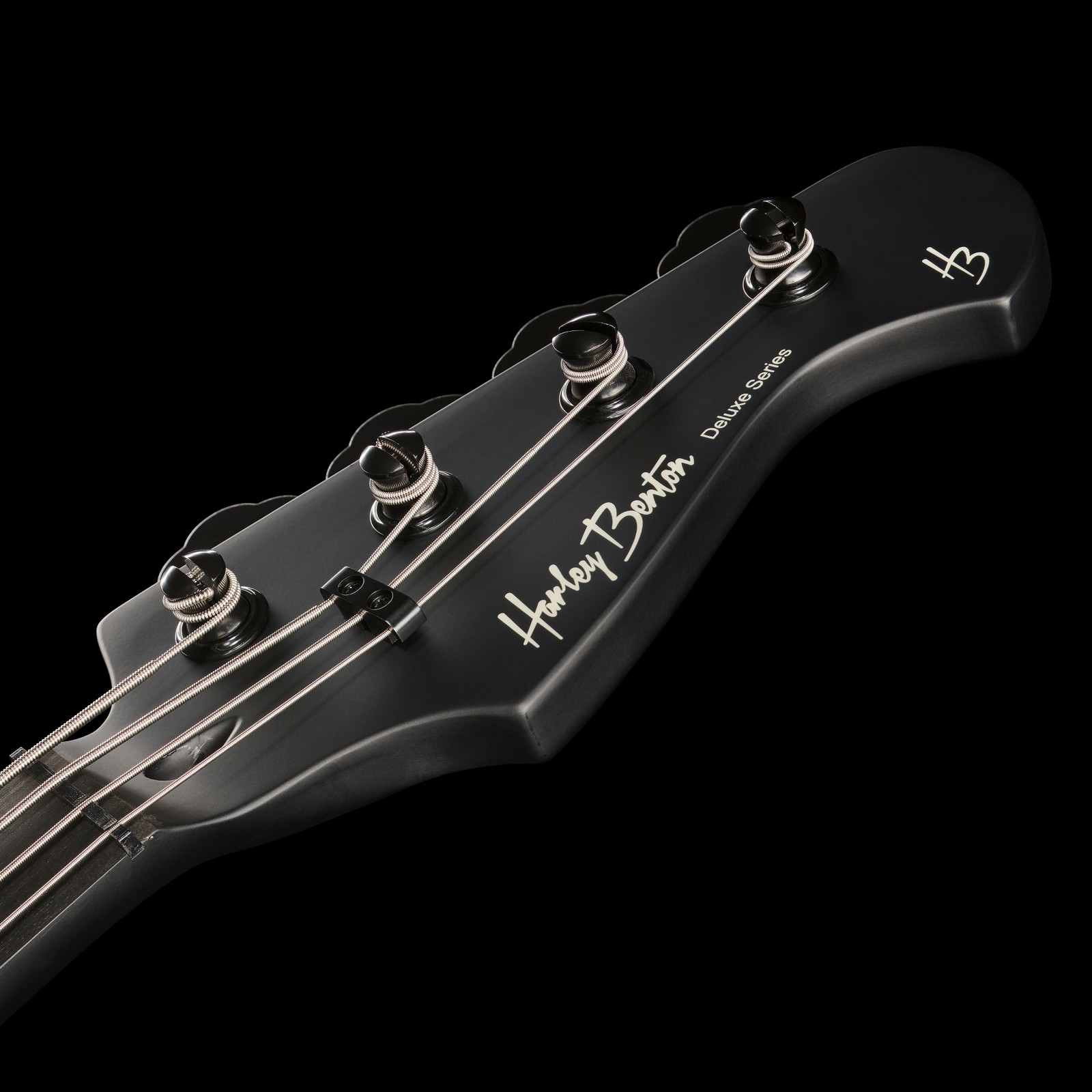 Harley Benton electric bass headstock
