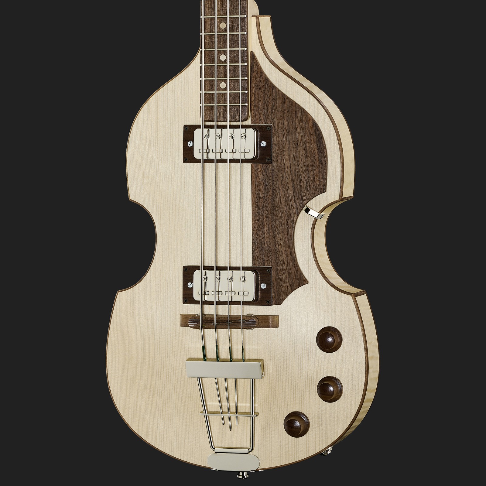 Höfner H500/1-HGL Green Line, violin bass, body