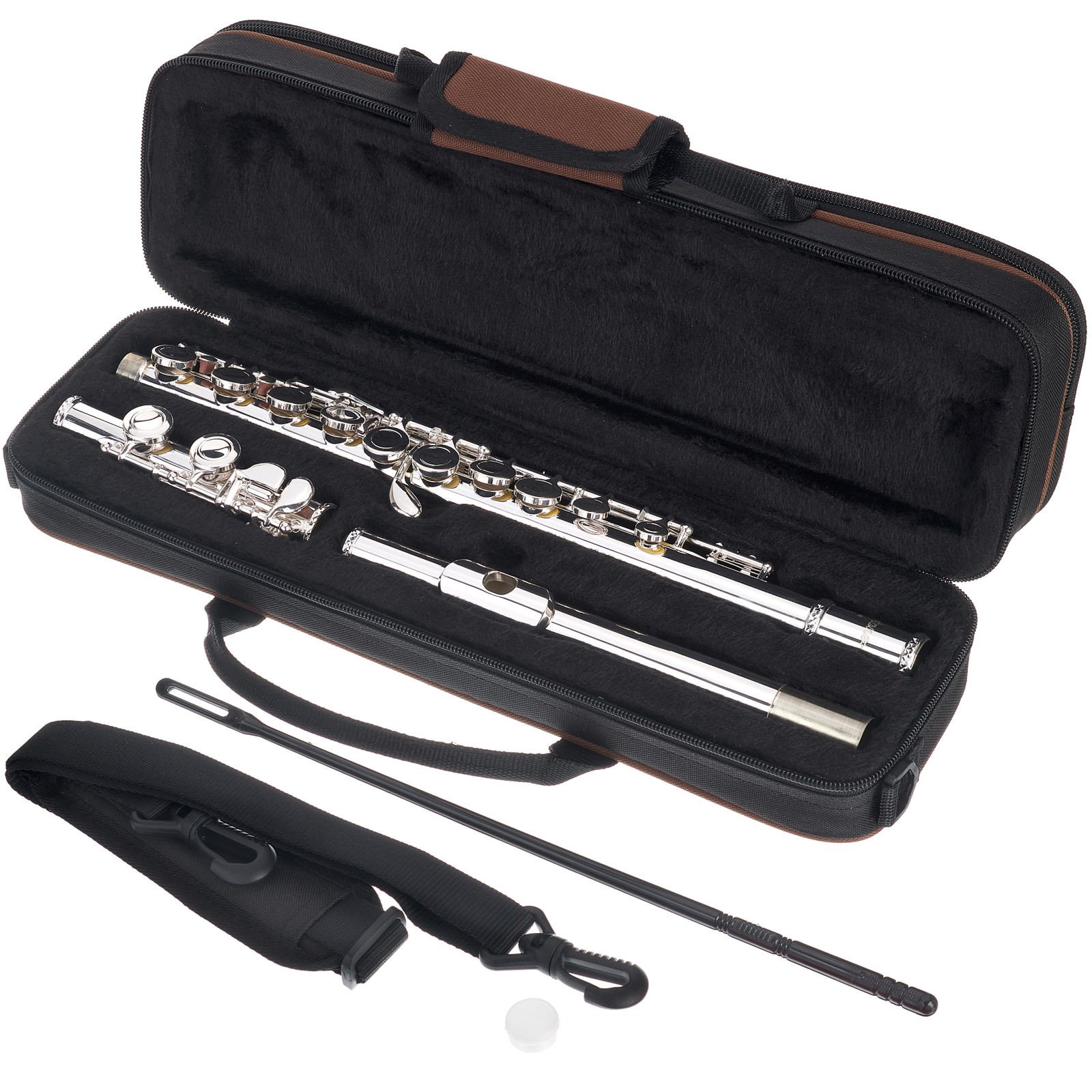 Startone SFL-55 Flute inside the case and with accessories