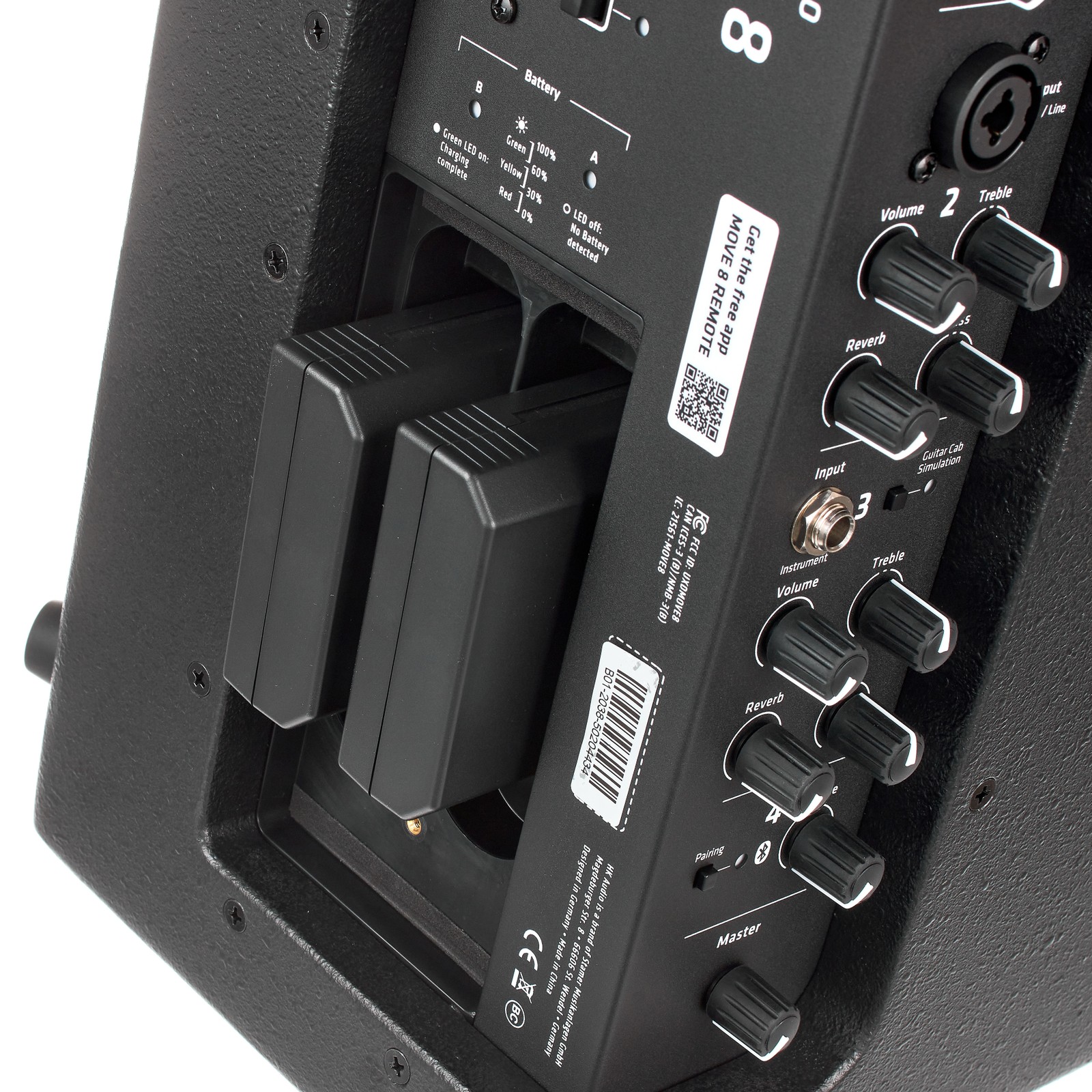Rückseite des HK Audio Premium PR:O Move 8 Fullrangelautsprecher