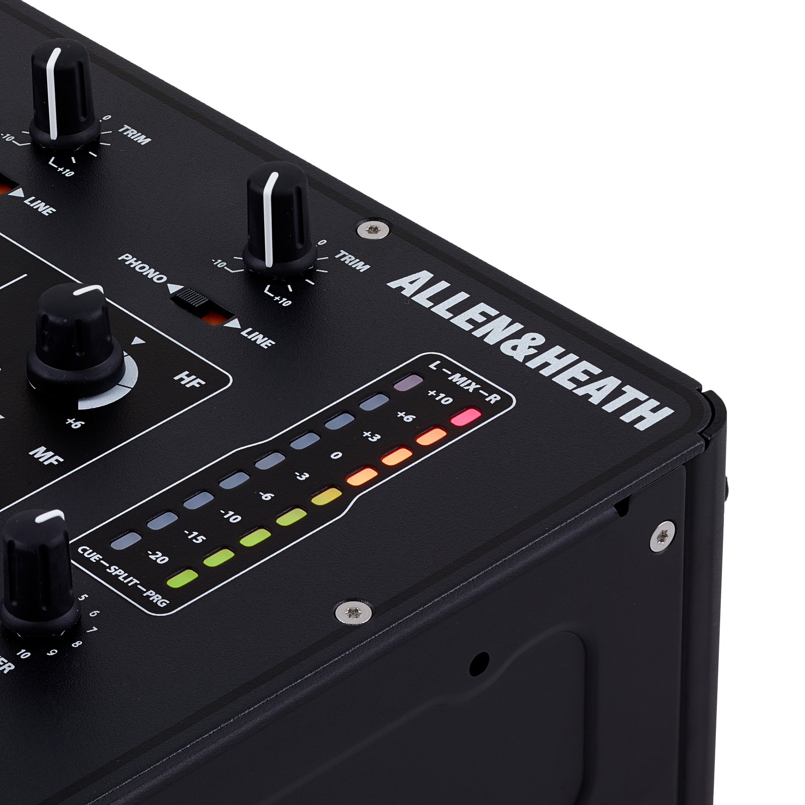 Allen & Heath logo on the Xone 43 4+1 Channel DJ mixer