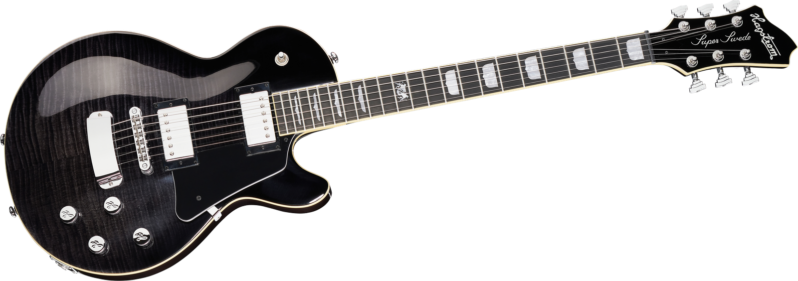 E-Gitarre Hagstrom Super Swede Dark Storm von vorne