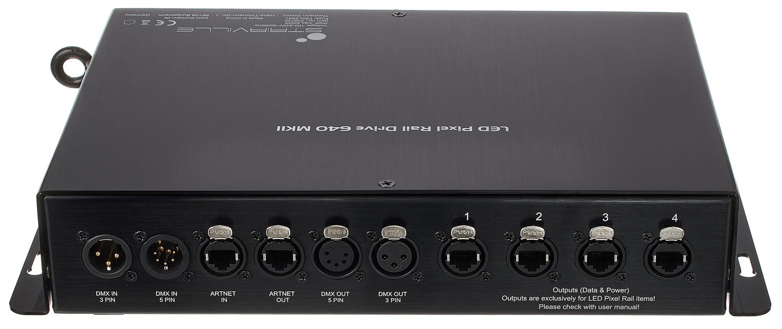 Rückseite des Stairville LED Pixel Rail Drive 640 MKII
