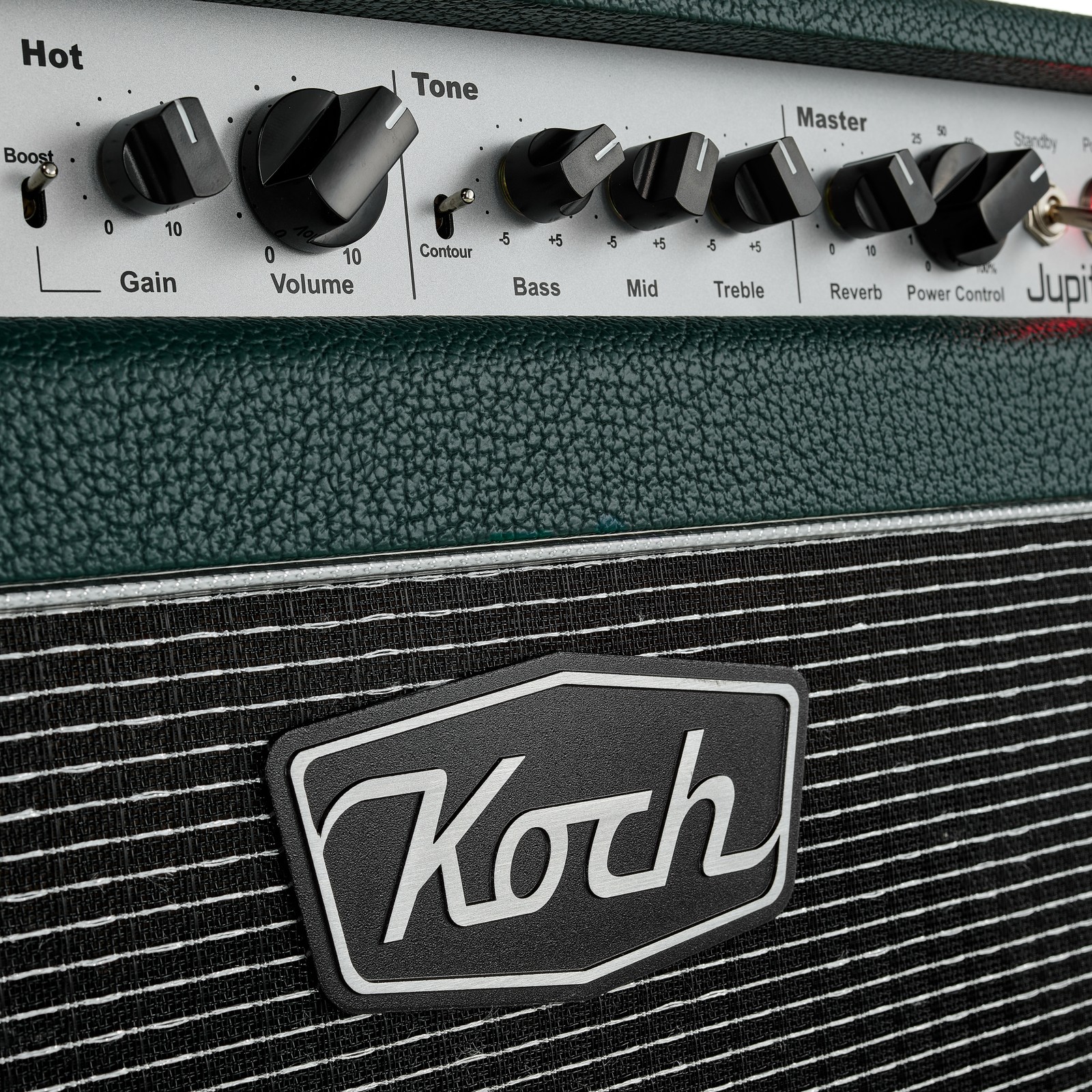 Koch Amps Logo am Jupiter JUP45-C Combo für E-Gitarre