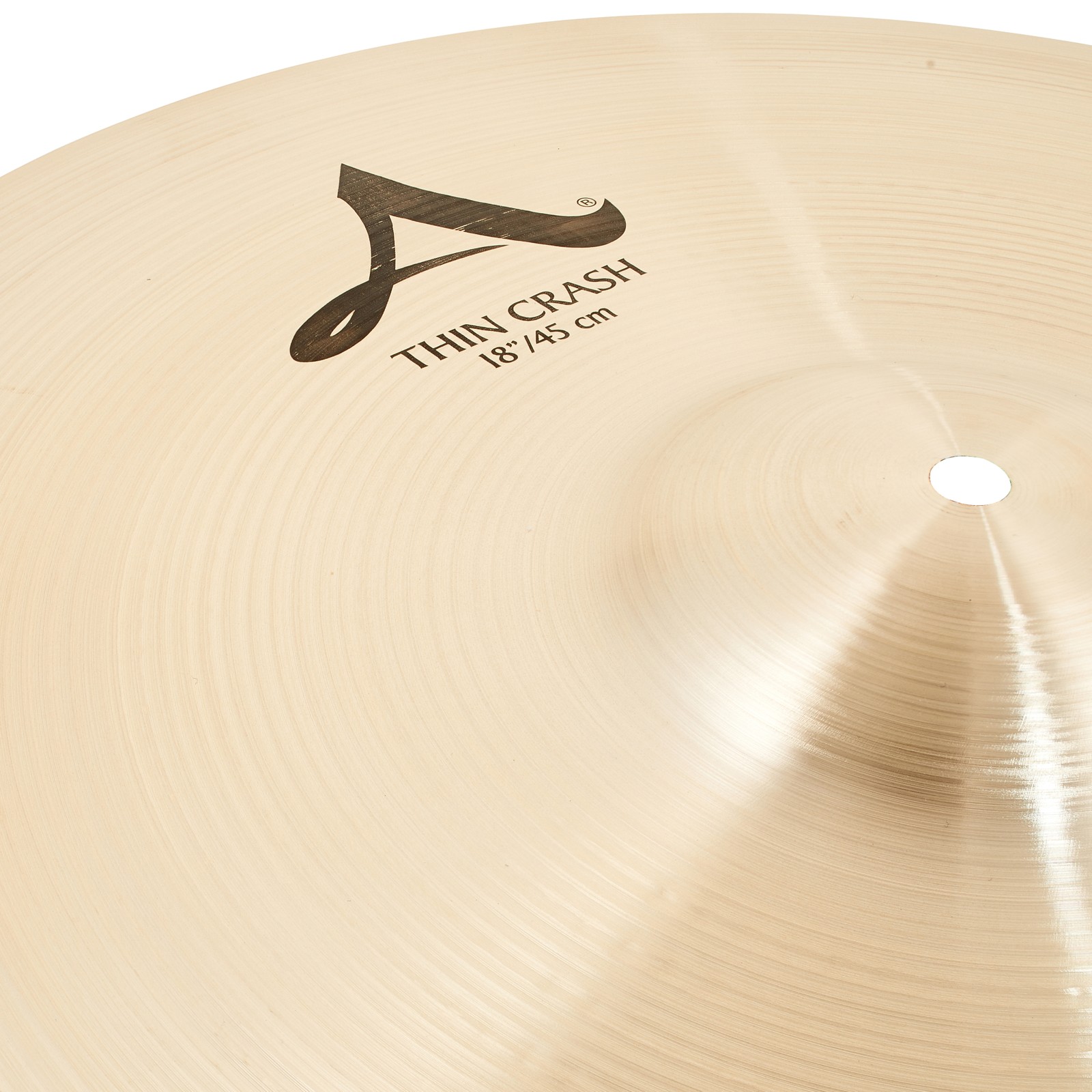 Oberfläche des Zildjian 18" A-Series Thin Crash