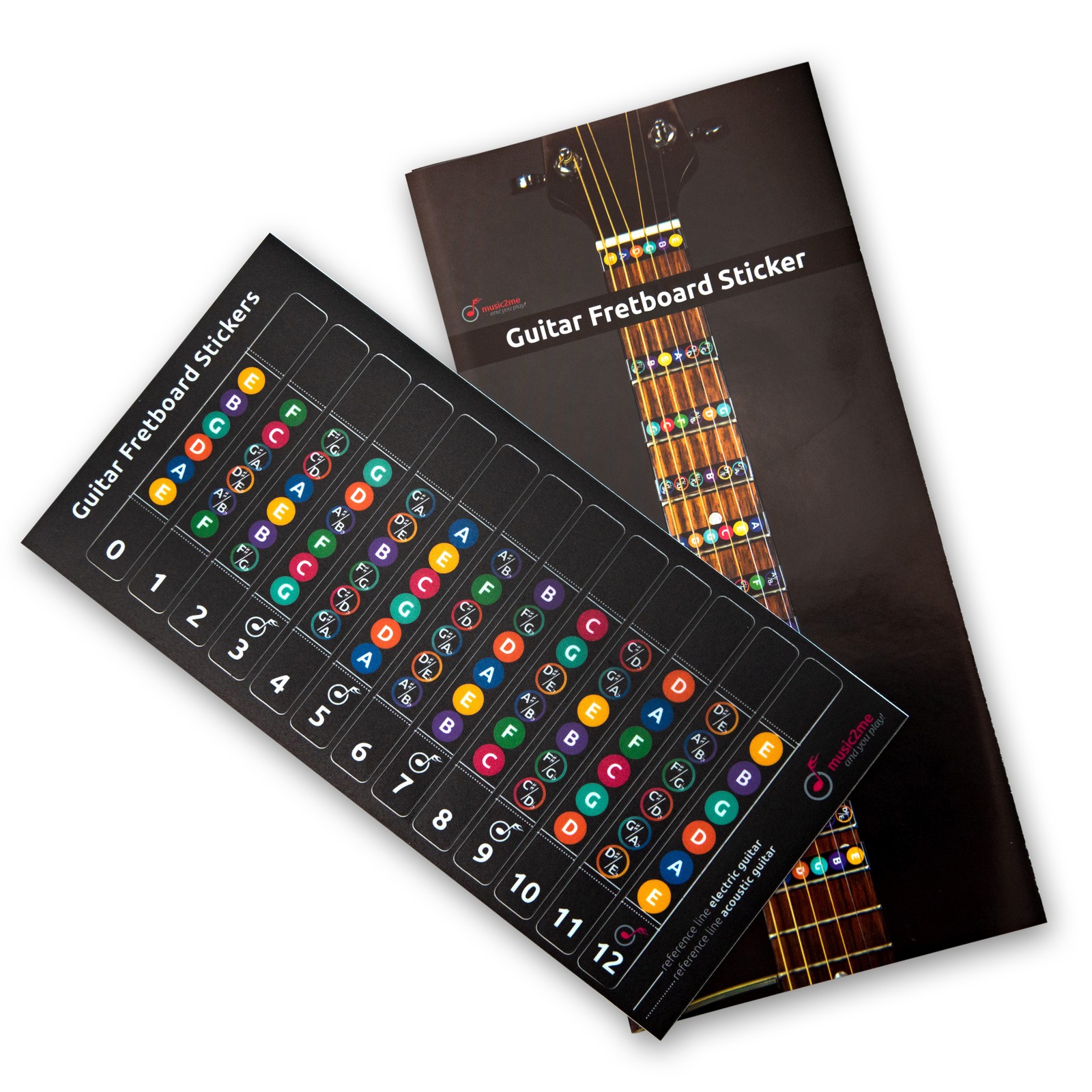 music2me Guitar Fretboard Stickers sheets