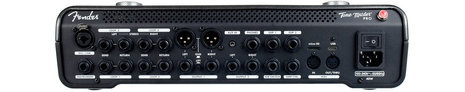 Fender Tone Master Pro connexions de la face arrière