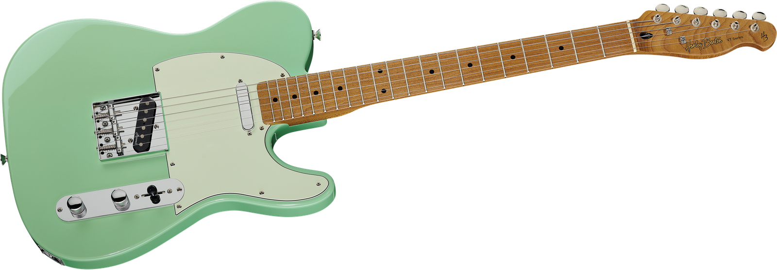 E-Gitarre Harley Benton TE-62CC SFG von vorne