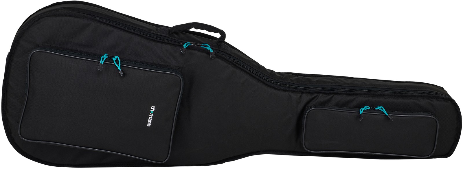 Schwarze Bass Tasche von vorne
