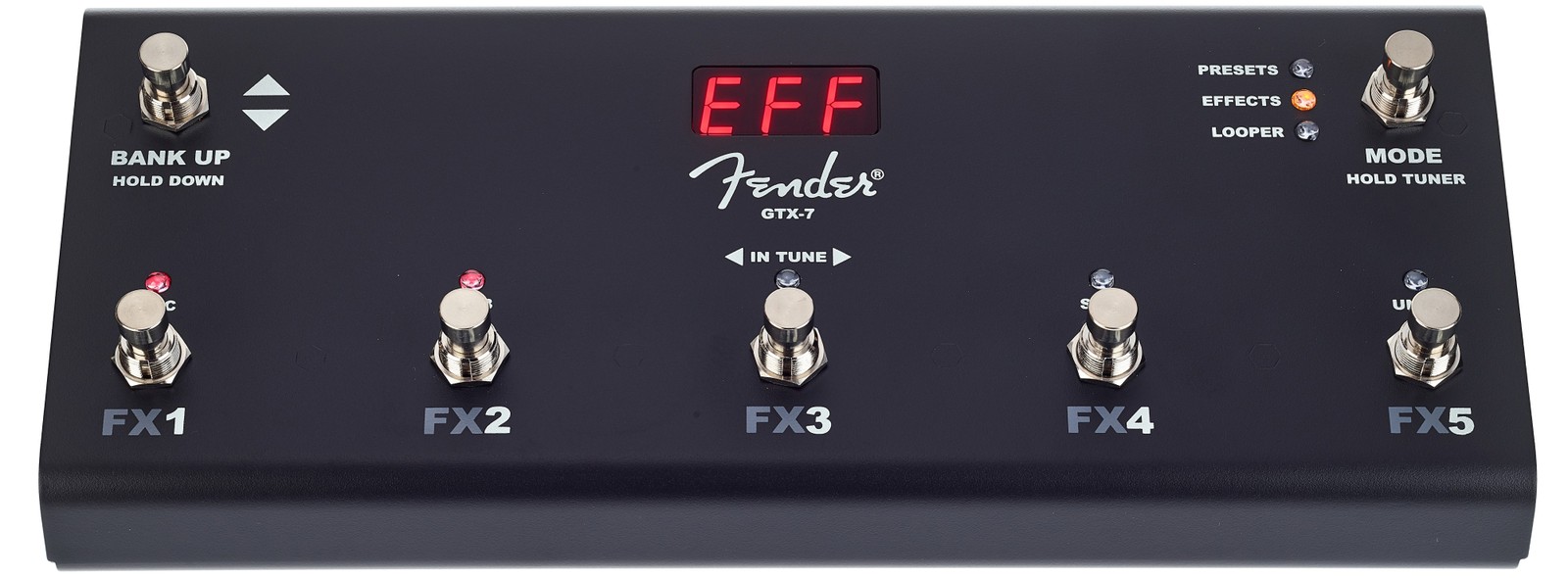 Fender GTX-7 Footswitch 7-fach Fußschalter von oben