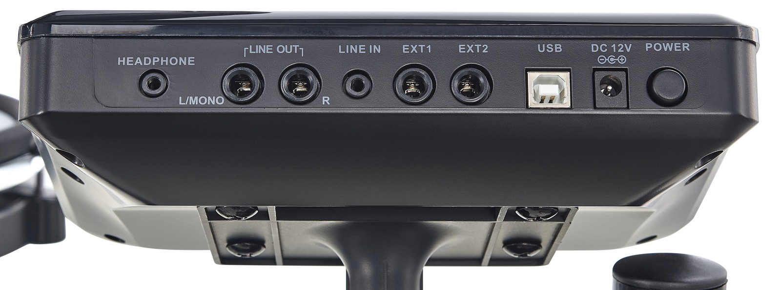 Millenium MPS-750X E-Drum Control Module, rear view with sockets