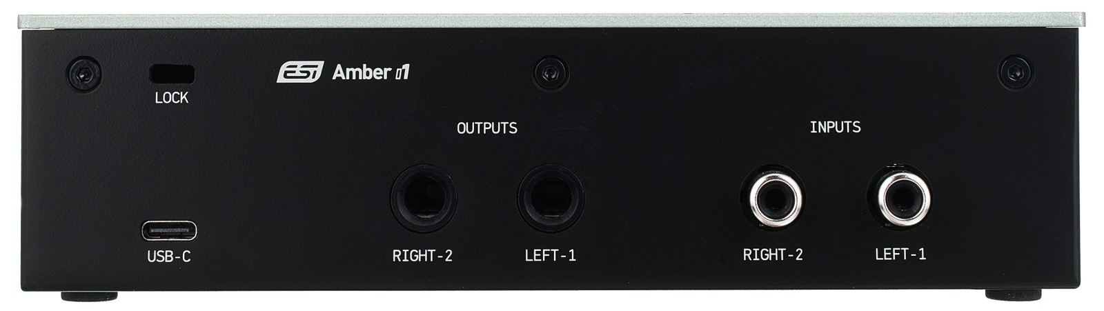 Rückseite mit Anschlüssen des ESI Amber i1 Audiointerface