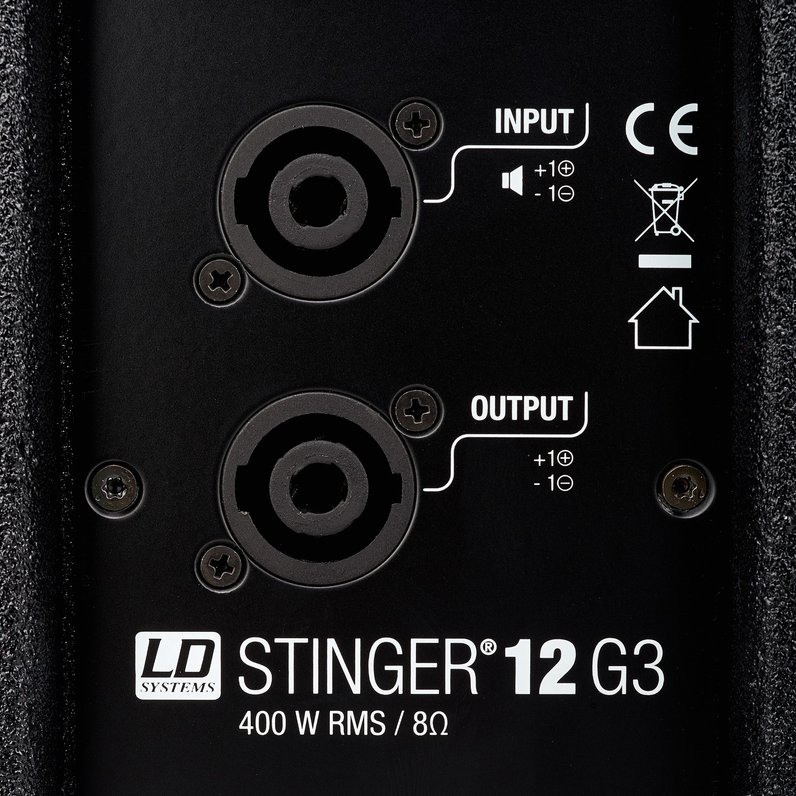 Rückseite des LD Systems Stinger 12 G3