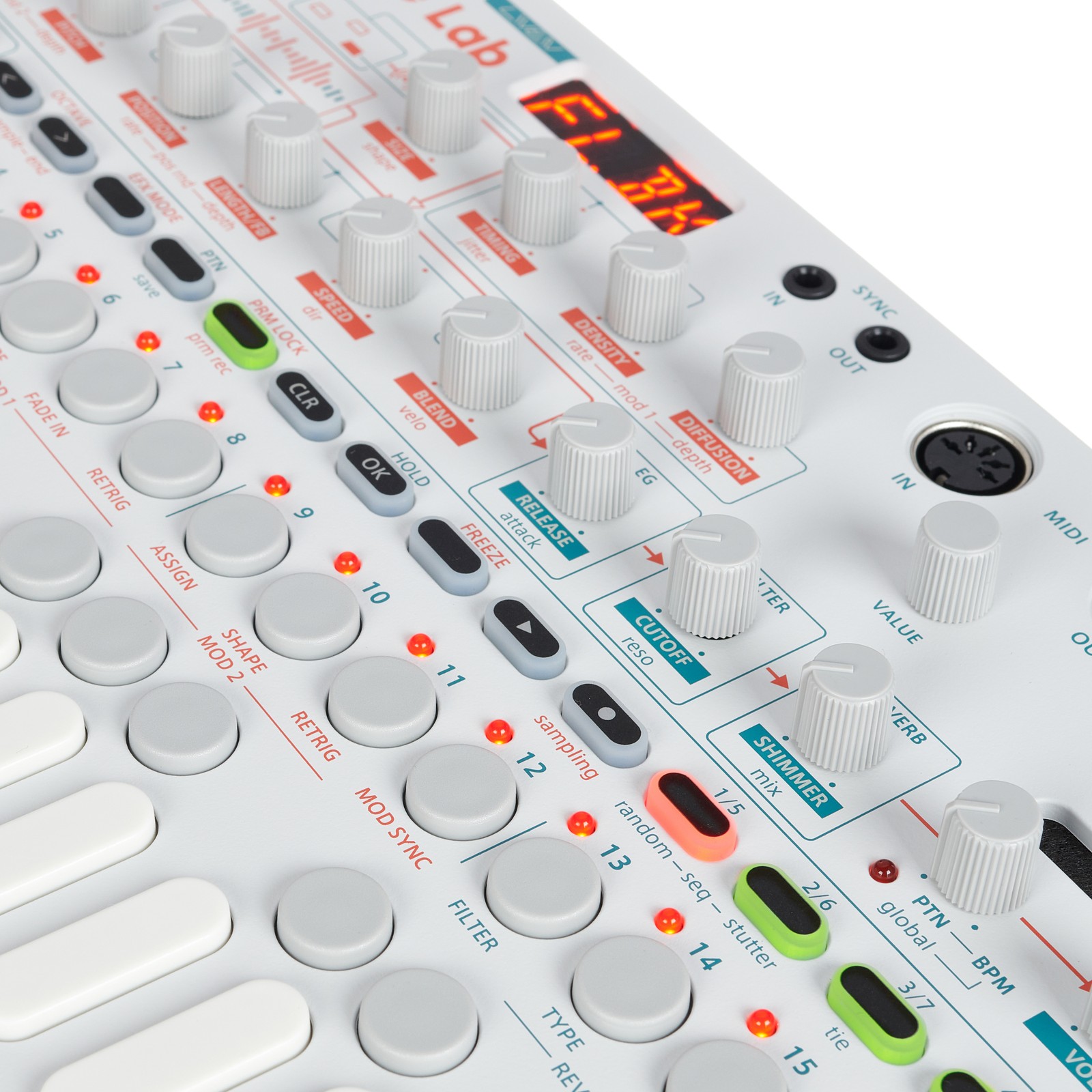 Sonicware LIVEN Texture Lab user interface