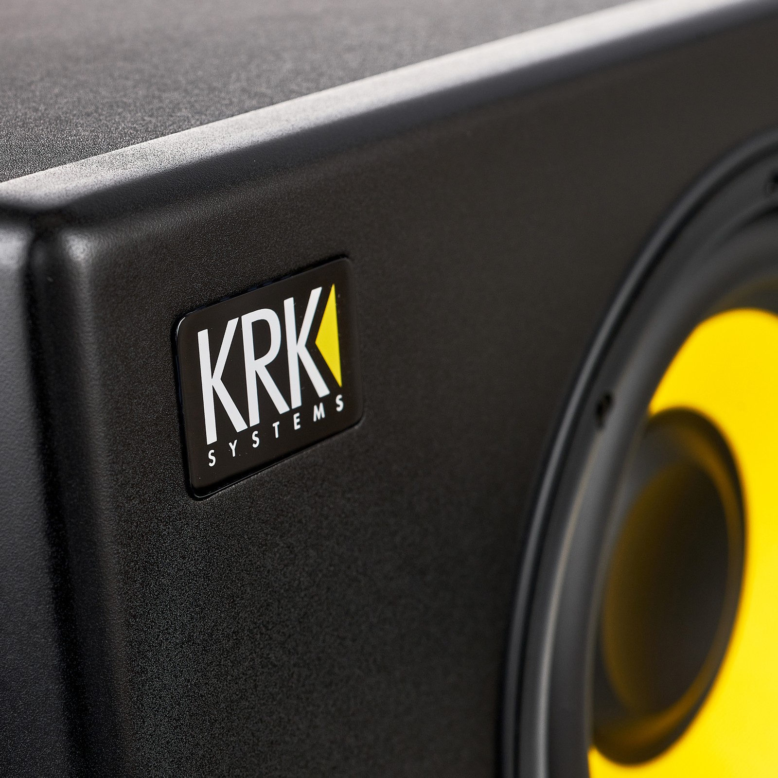 Front panel of the KRK S8G4 with manufacturer's logo