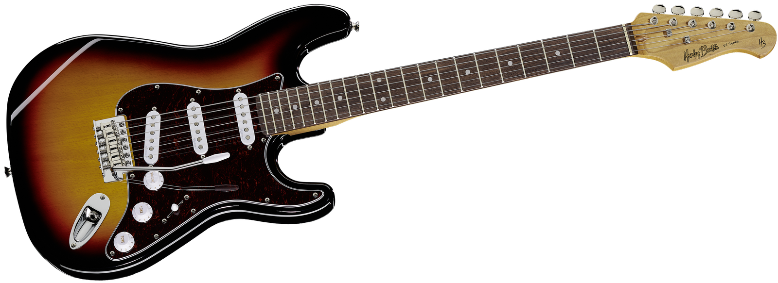 Harley Benton ST-62SB E-Gitarre Frontalansicht
