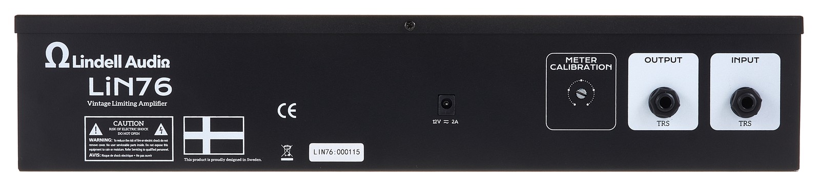 Lindell Audio LiN76 Rear Panel with Connections