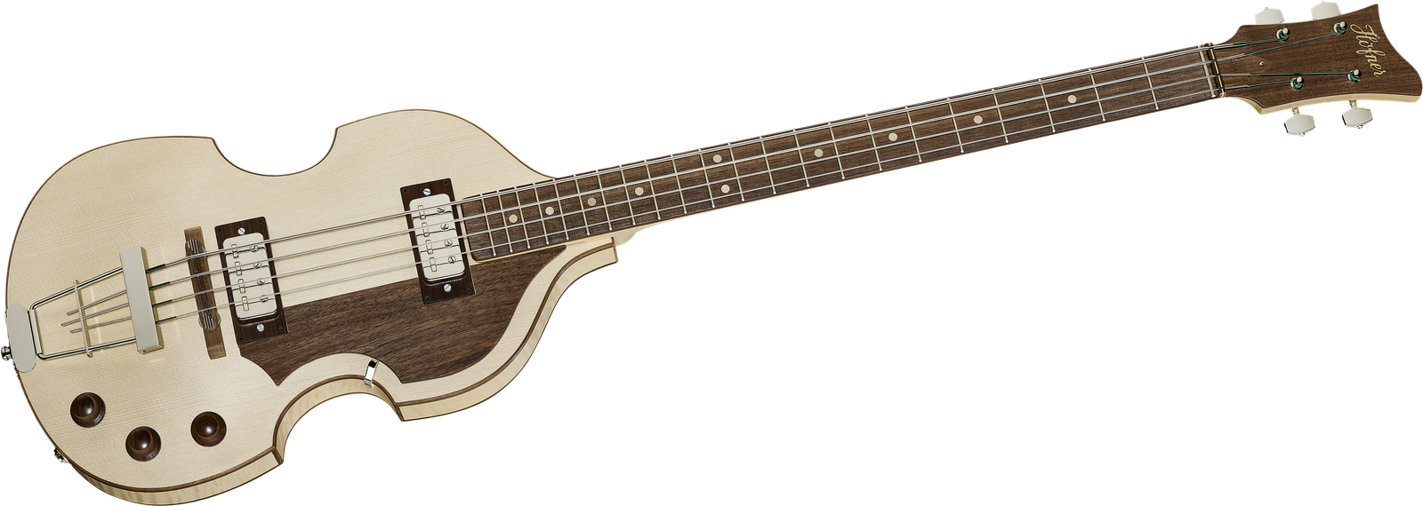Höfner H500/1-HGL Green Line, violin bass, front view
