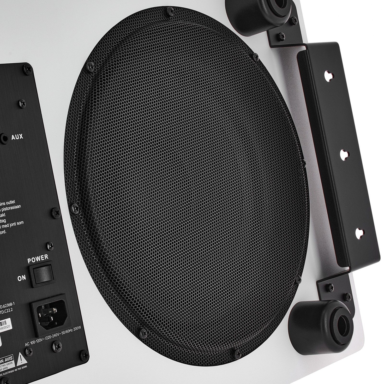 Rückseite des Spottune Sub White Smart-Subwoofers