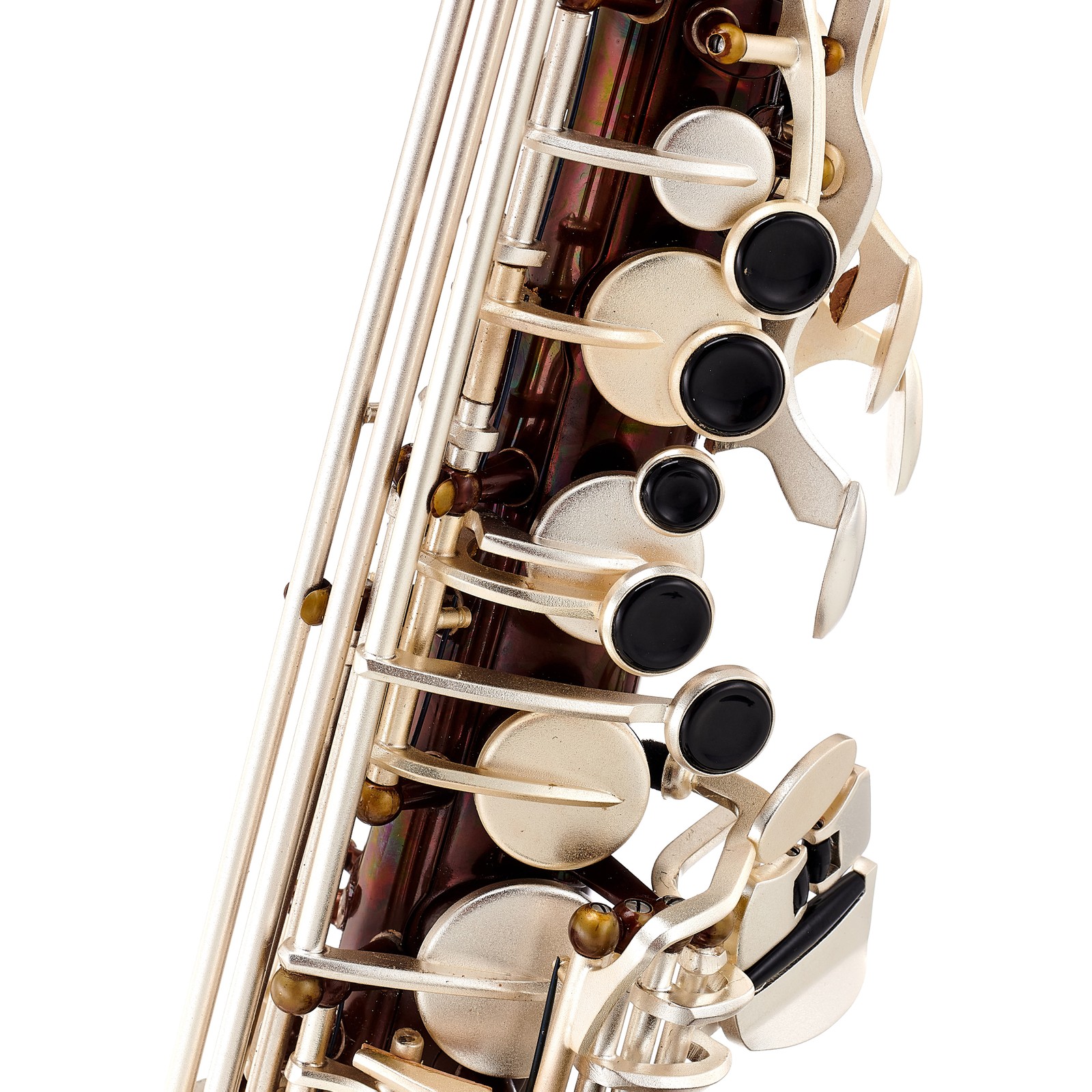 Vintage design body of the Thomann TAS-180 Vintage Alto Saxophone