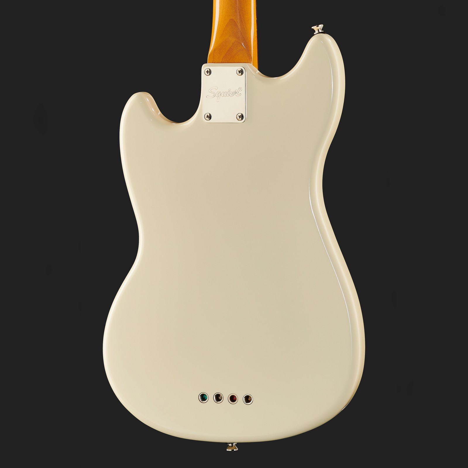 Squier CV 60s Mustang Bass OW body, rear view