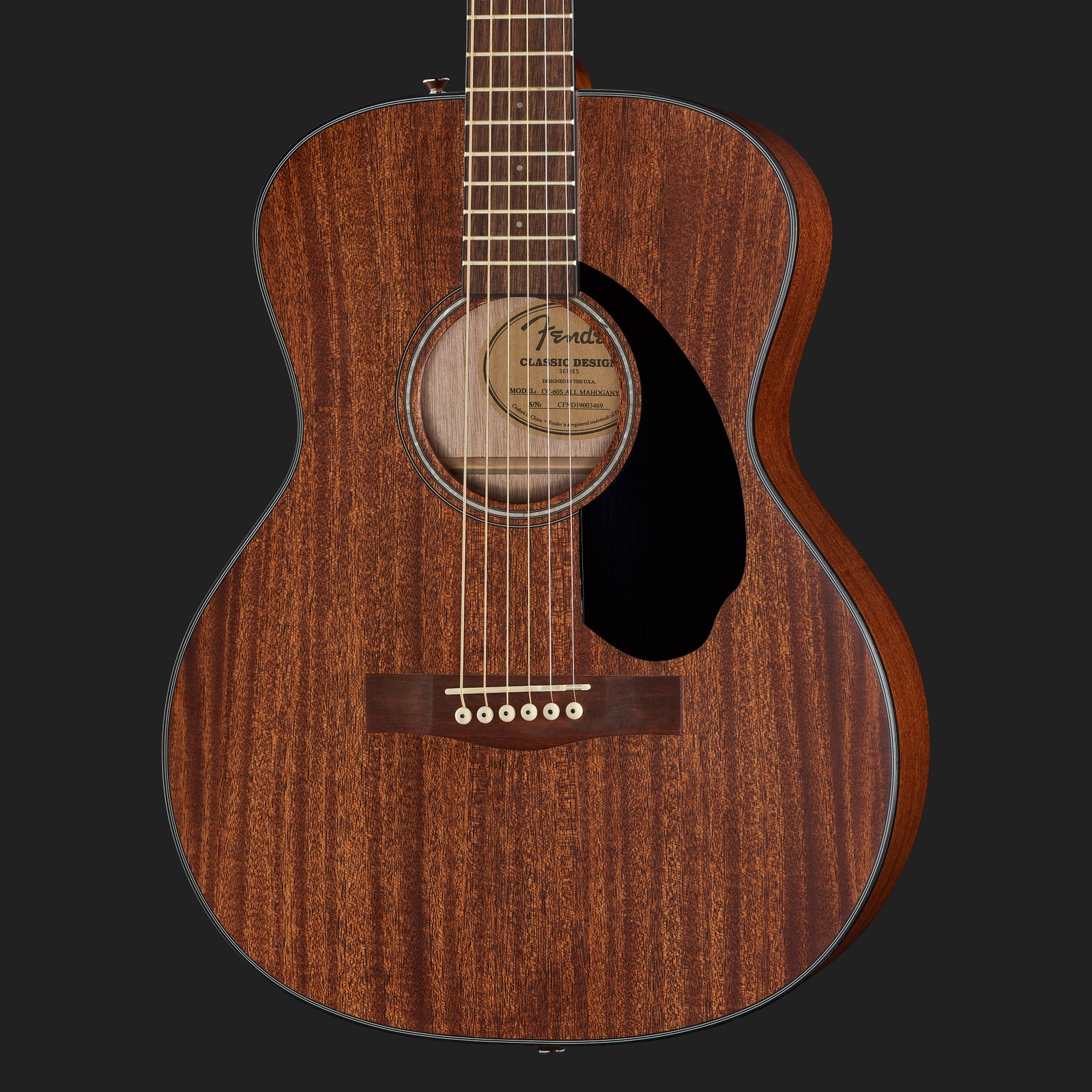 Fender CC-60S All Mahogany soundboard
