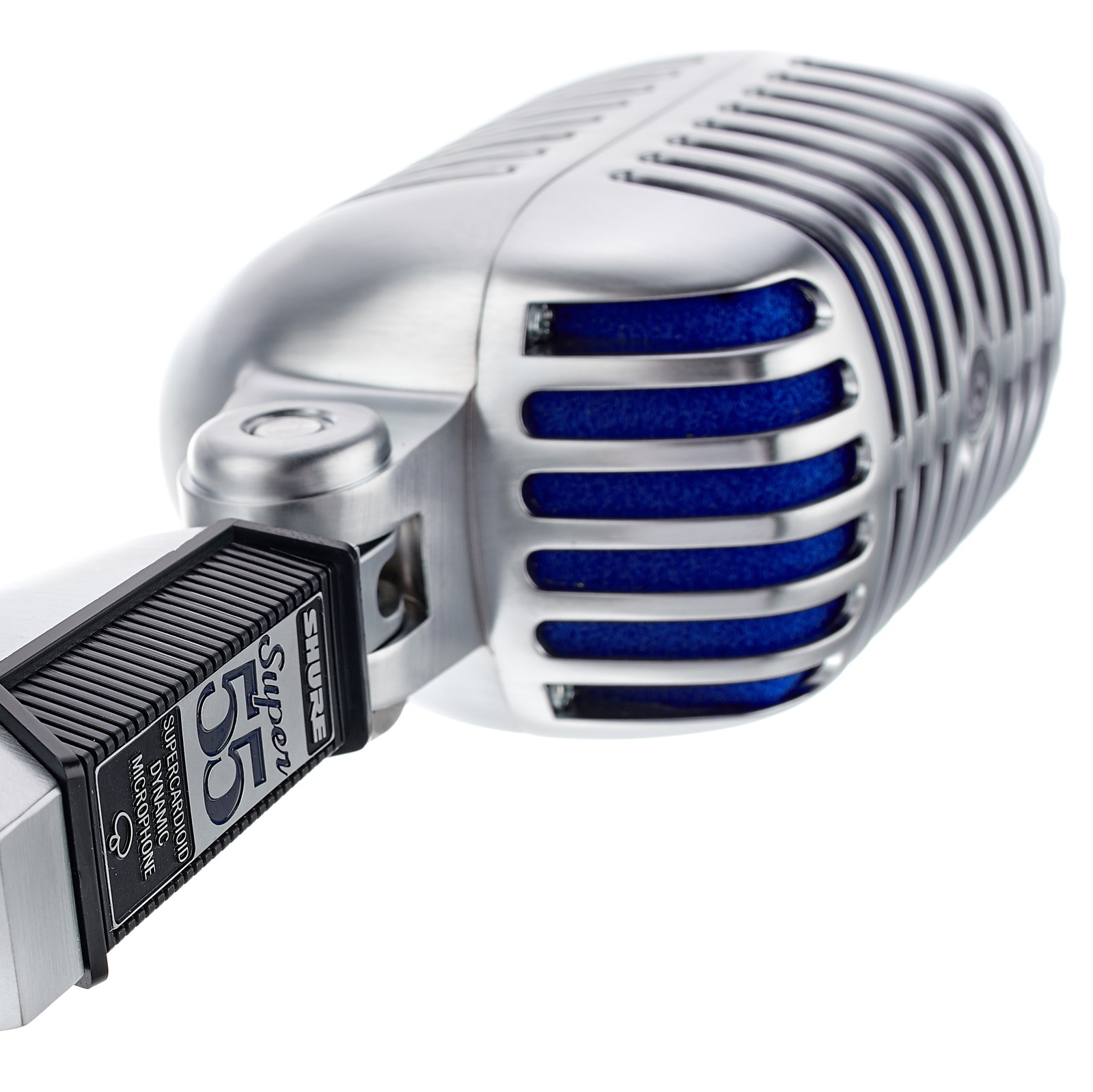 Détail du Shure Super 55 Deluxe Micro voix dynamique style années 50