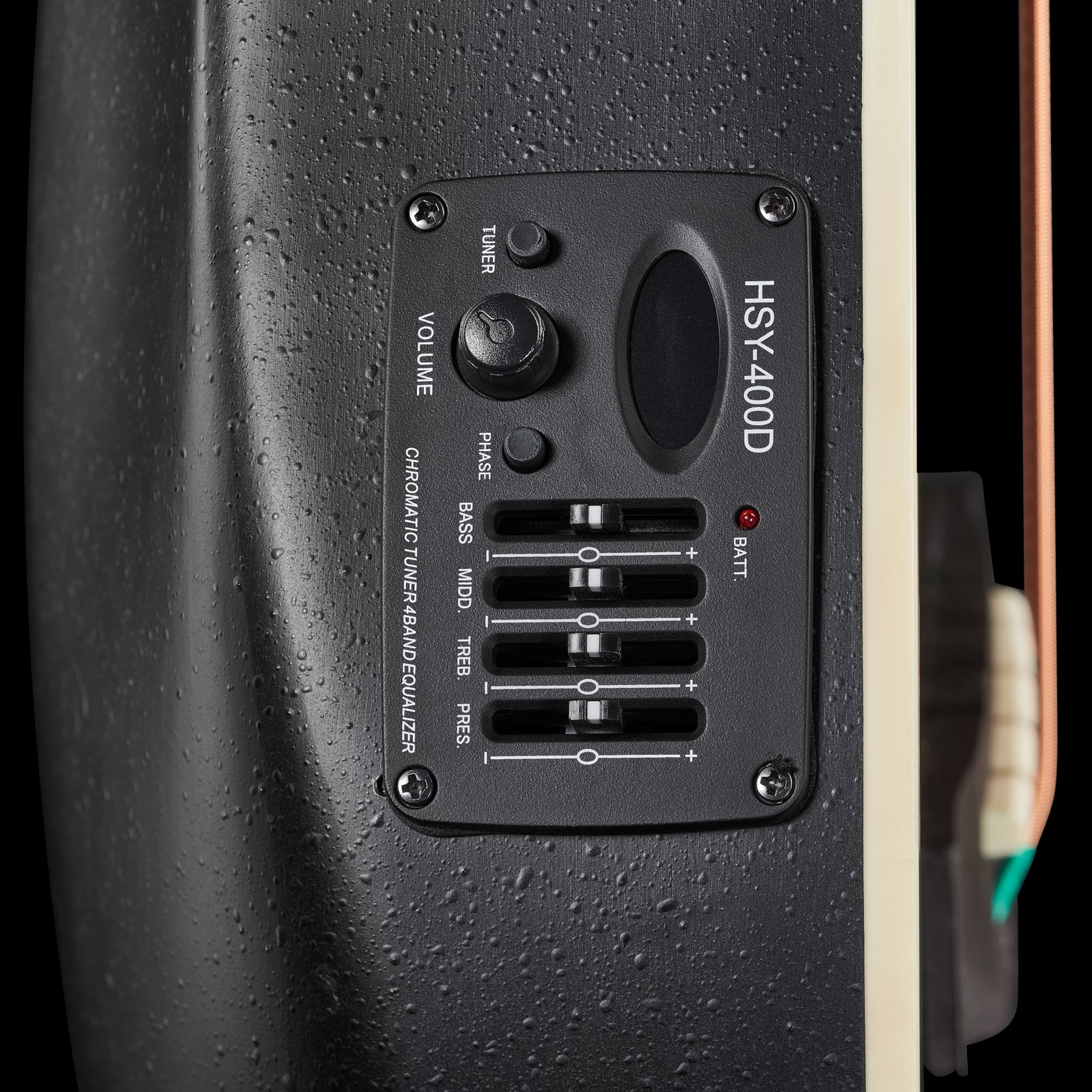 Harley Benton HBO-850 Akustikbass Preamp mit 4-Band-EQ