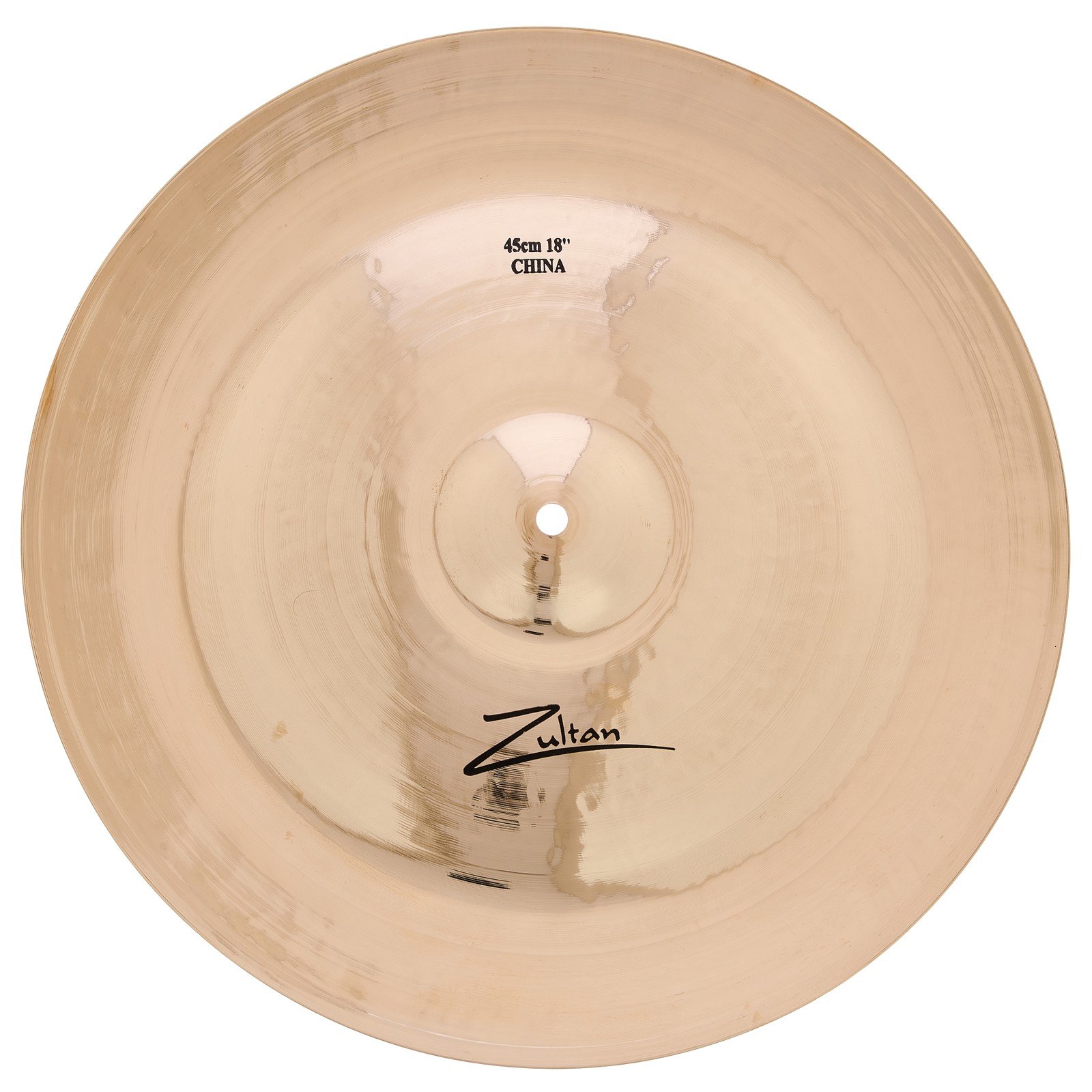 Underside of the Zultan 18" Q China cymbal