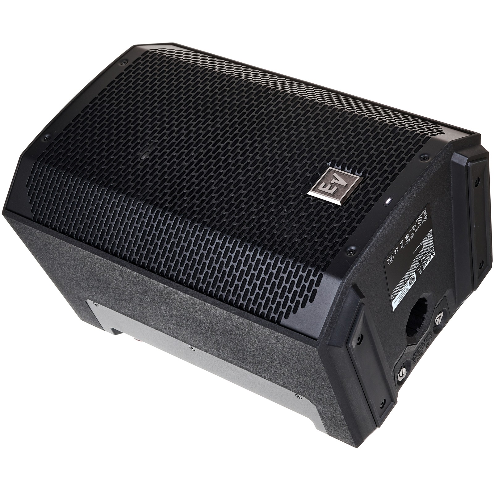 The Electro-Voice Everse 8 used as a stage monitor in a tilted position