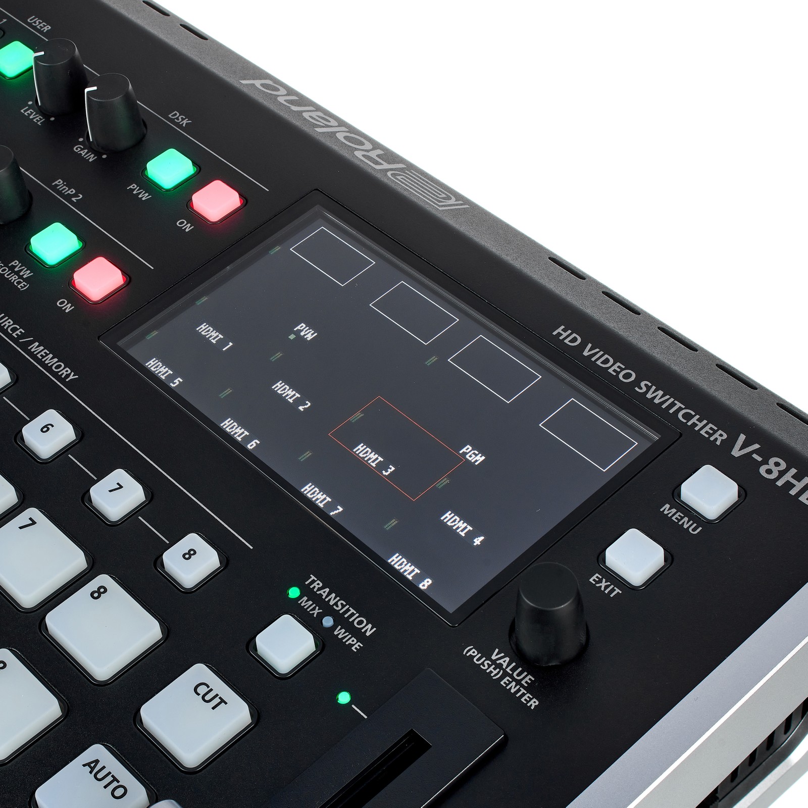 Display des Roland V-8HD HD Video Switcher